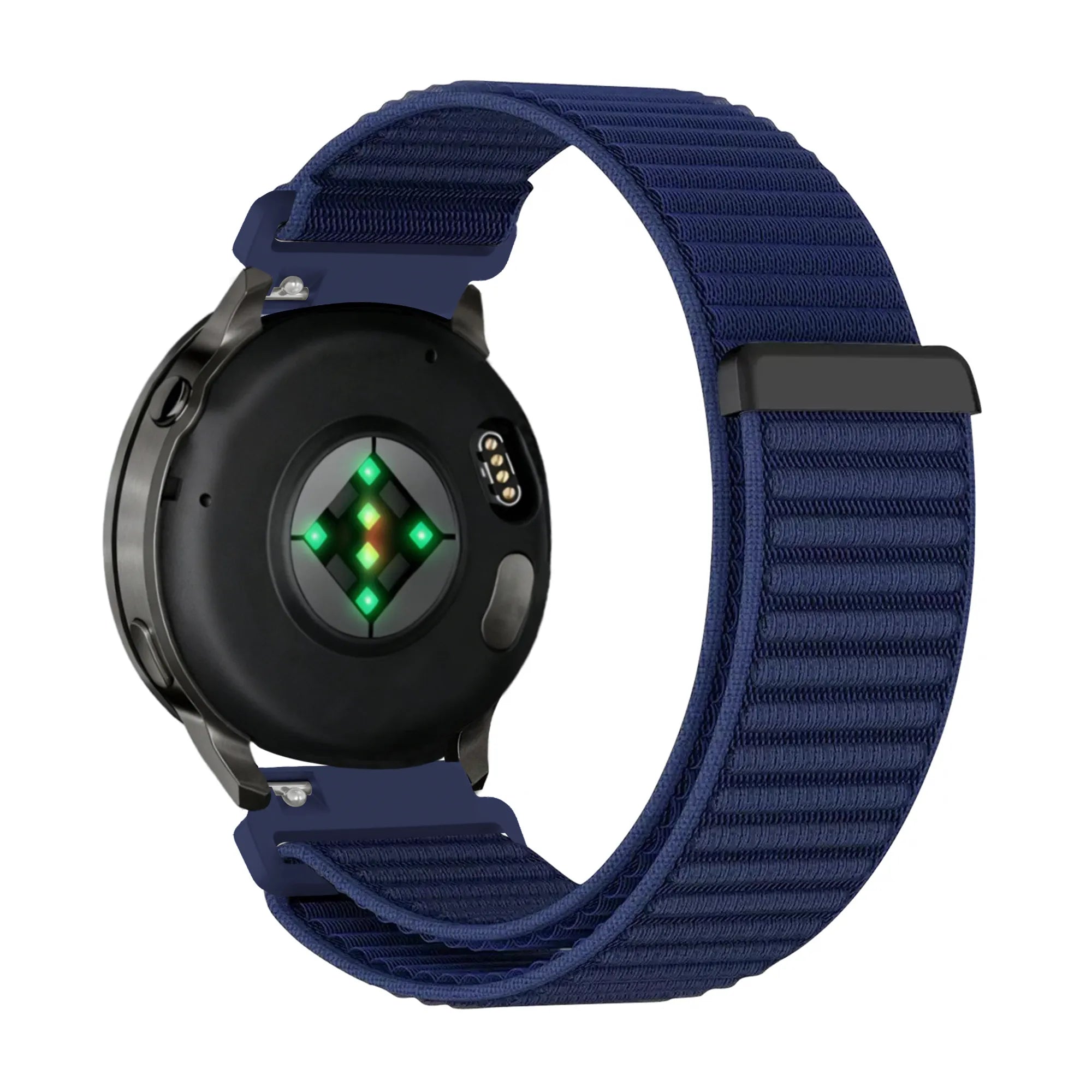 Bandz Bracelet nylon ondulé Garmin Vivoactive 4s (bleu foncé)