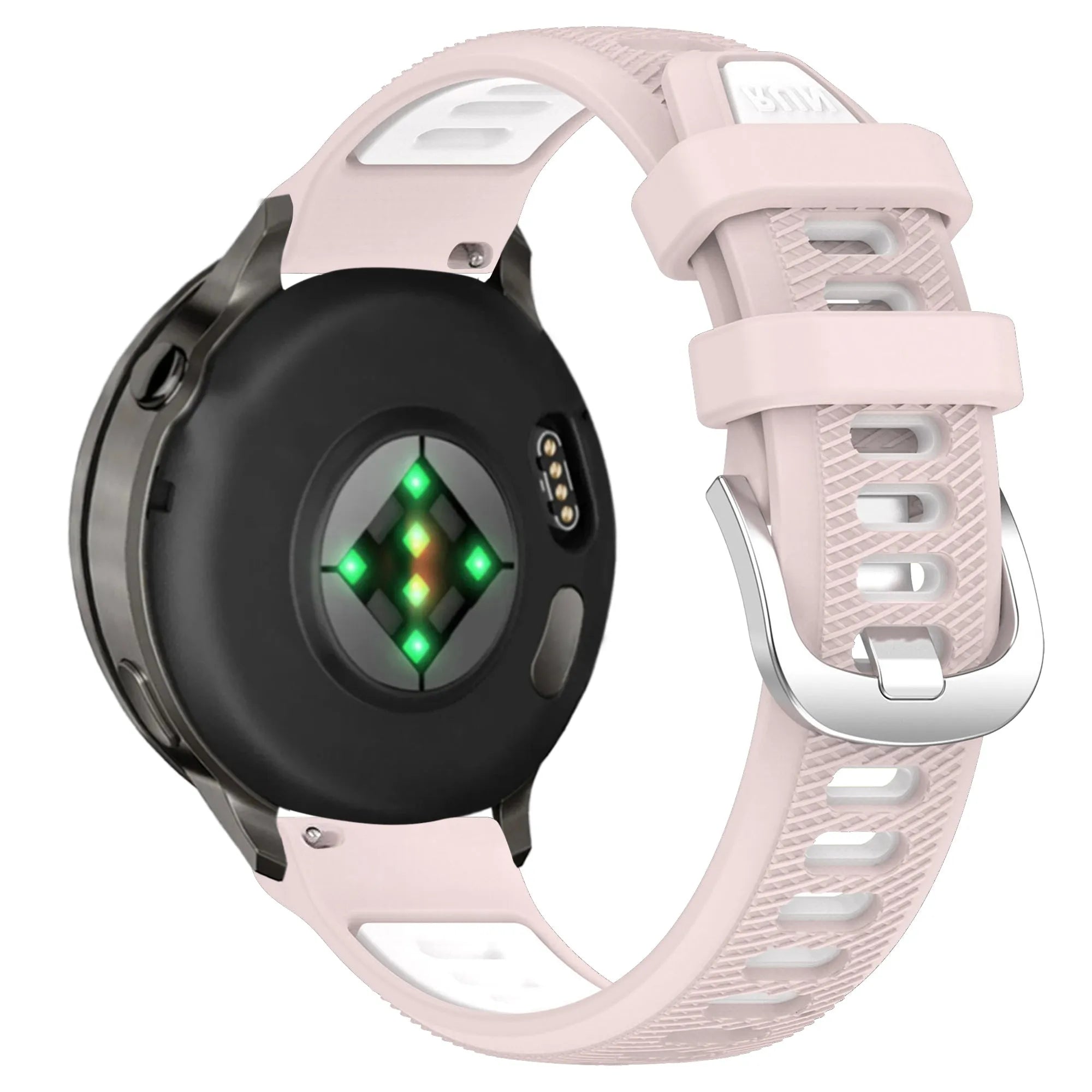 Bandz Bracelet sport avec boucle Garmin Forerunner 265s (rose/blanc)
