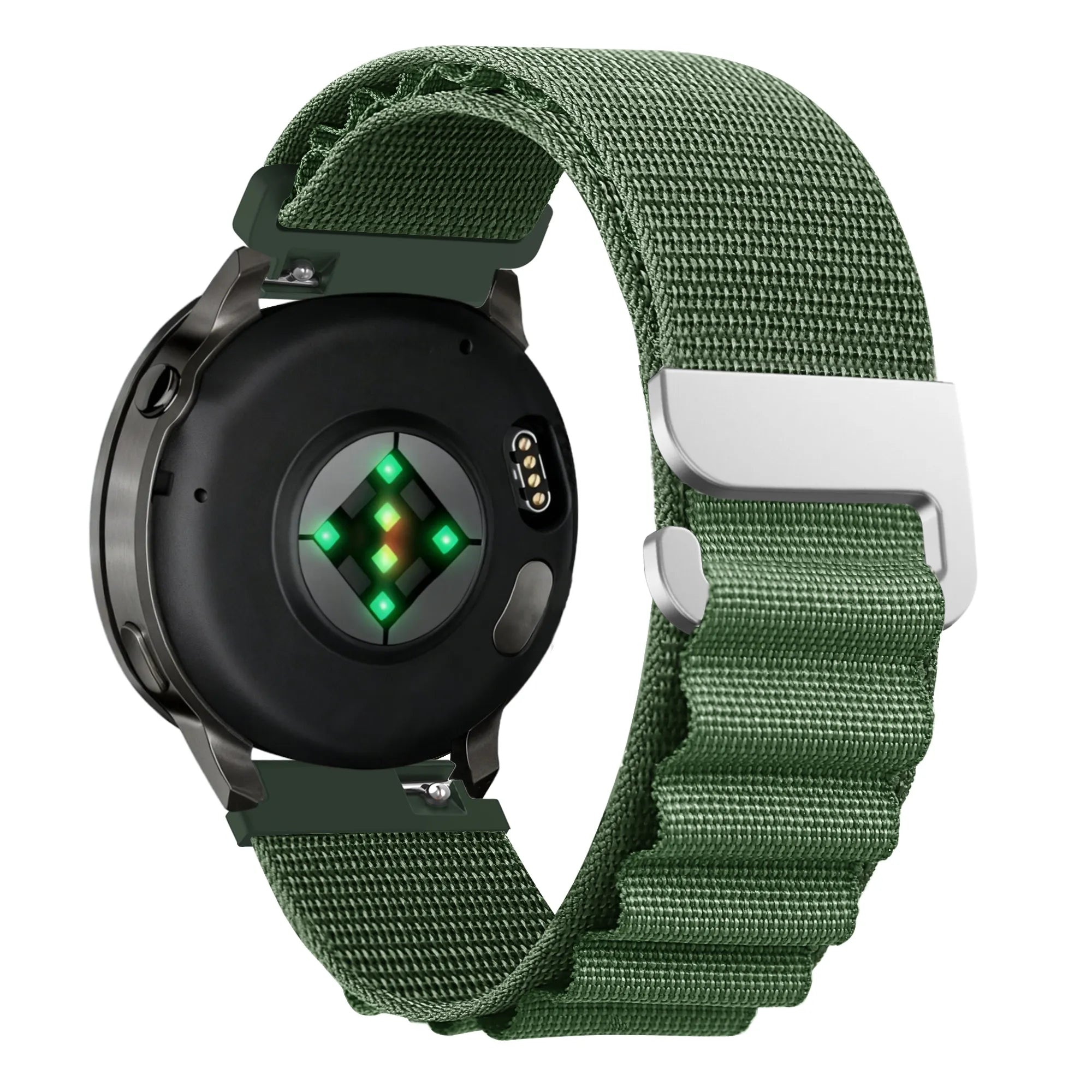 Bandz Garmin Forerunner 570 - 42mm Alpine Nylon Strap (Green)