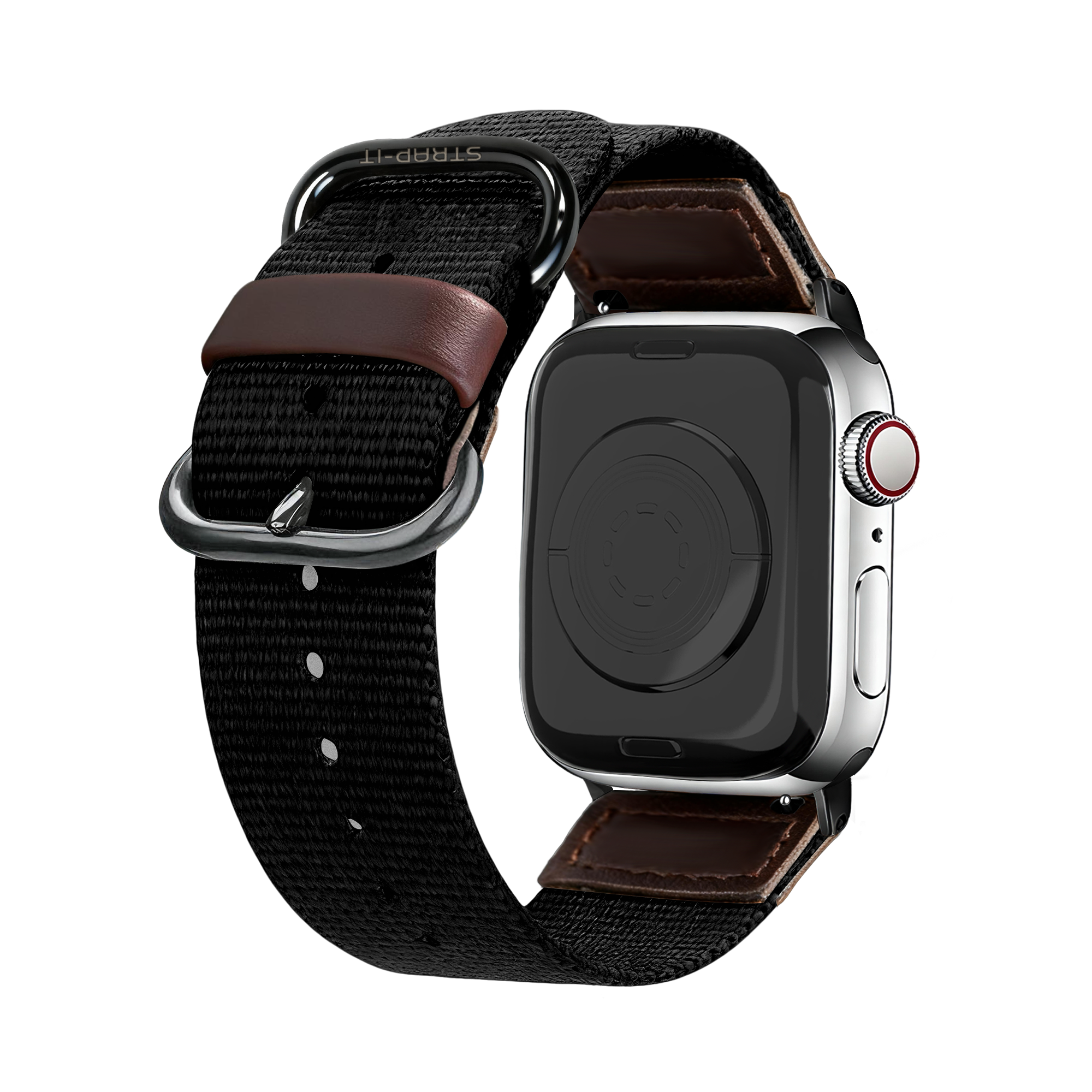 Bracelet canvas Apple Watch Ultra (noir)