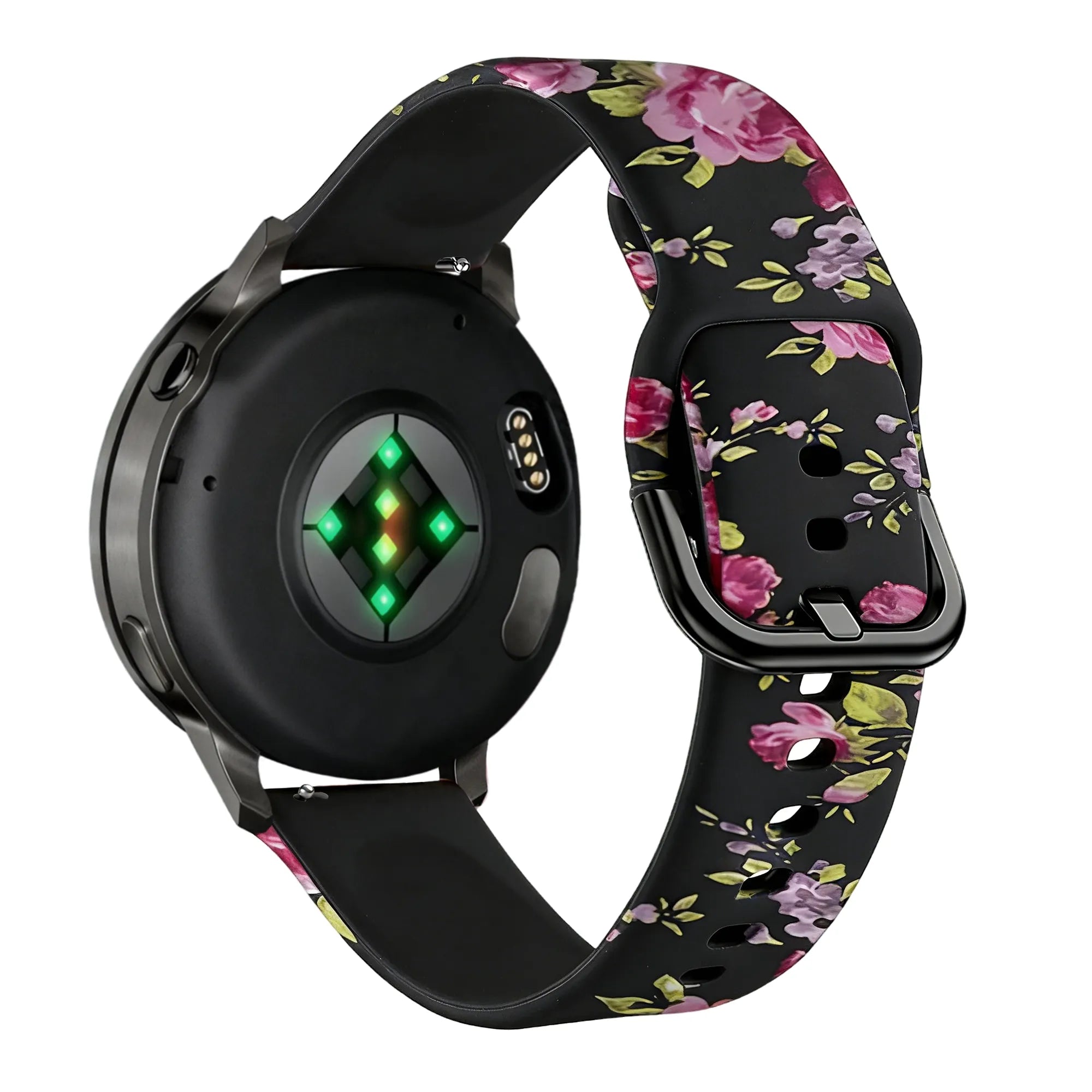 Bandz Bracelet silicone 'Fleur rose' Garmin Vivomove 3