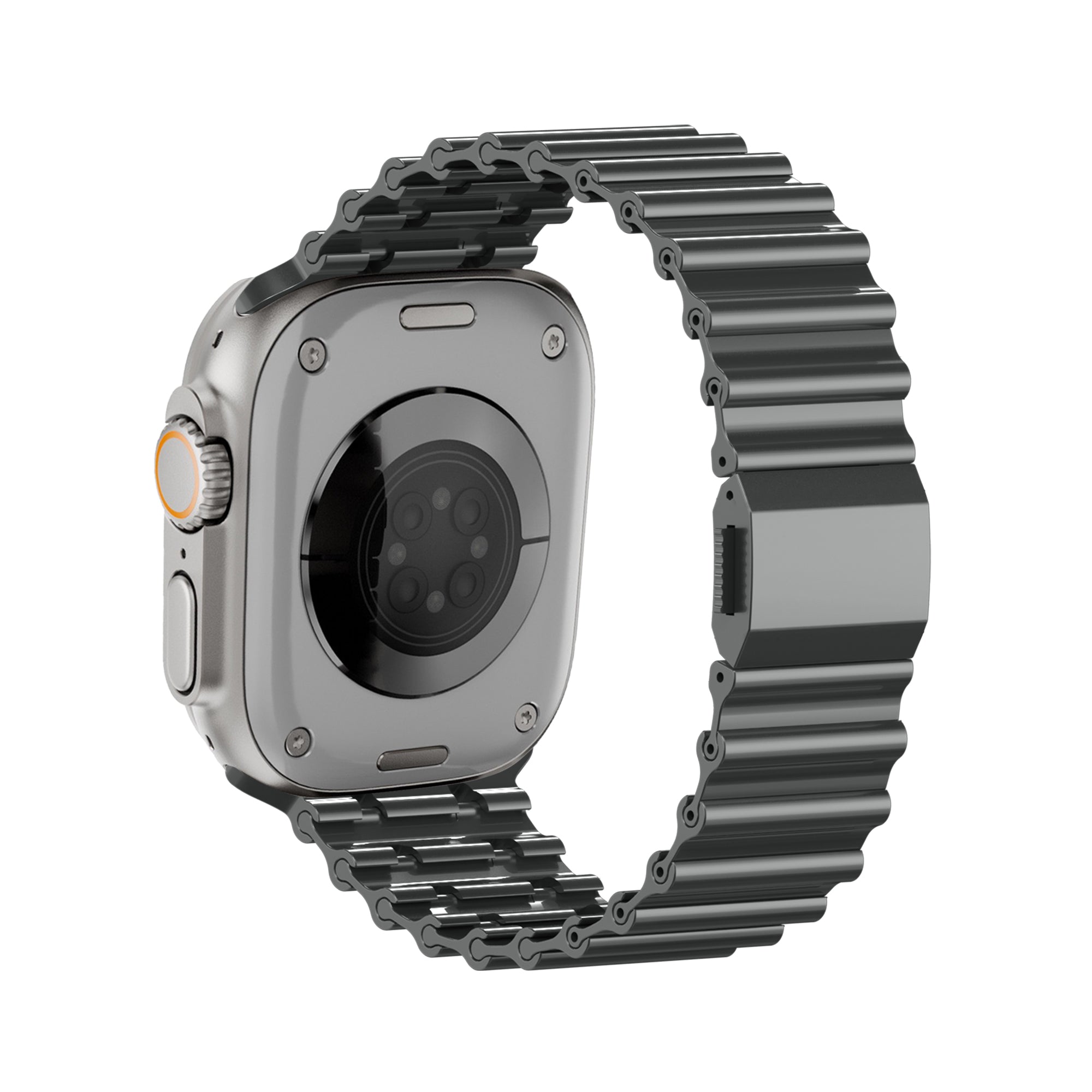 Bandz Bracelet acier 'Ocean' Apple Watch Ultra (gris titane)