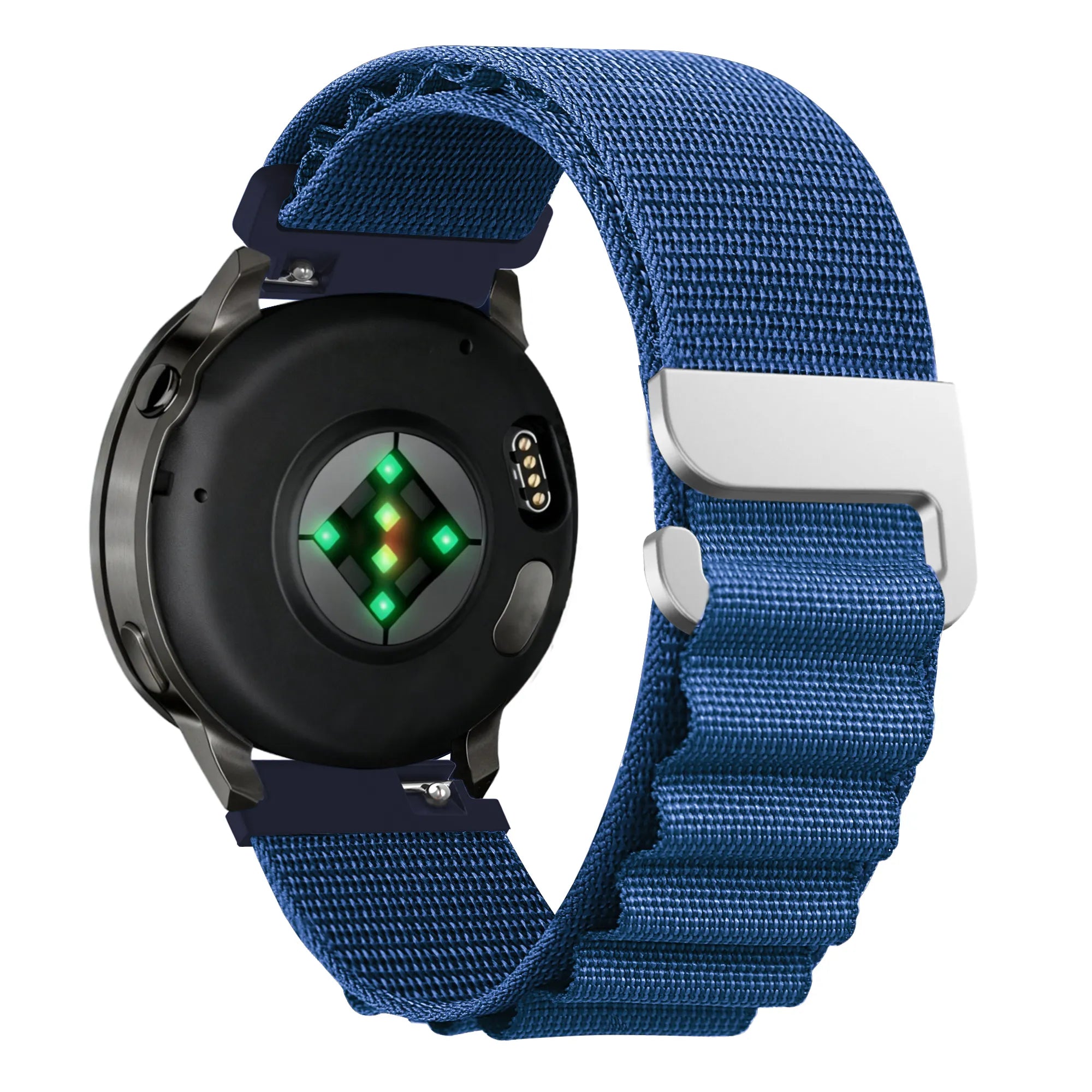 Bandz Bracelet nylon Alpine Garmin Vivoactive 6 (bleu)