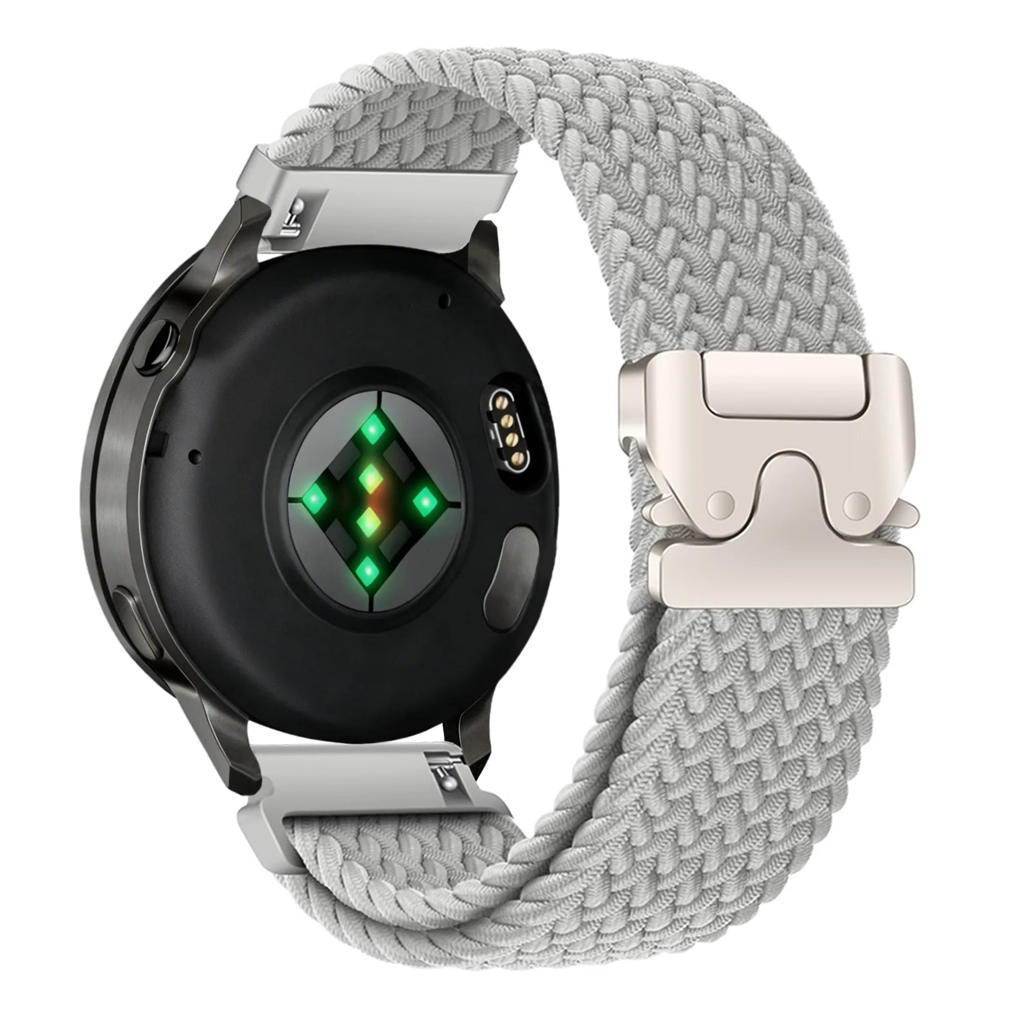 Bandz Bracelet tressé 'Parachute' Garmin Venu 4 - 45mm (gris clair)