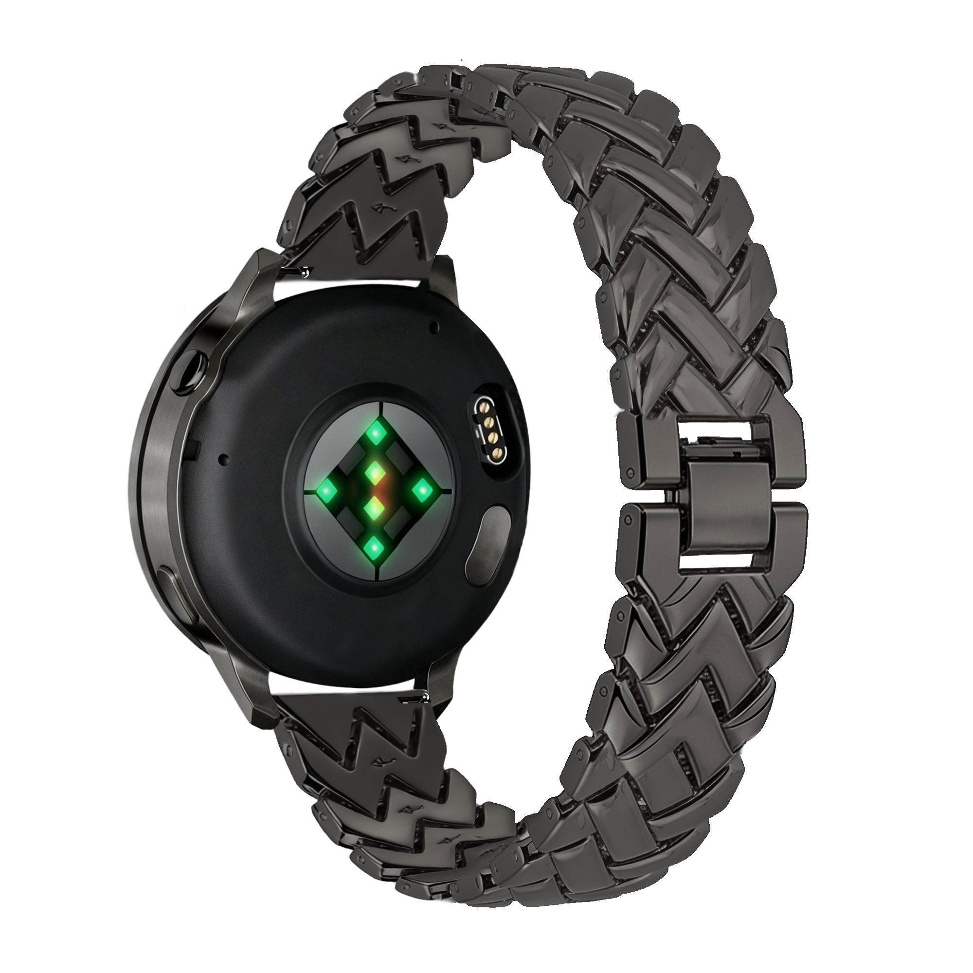 Bandz Withings ScanWatch 2 - 38mm Metal Strap 'V-Type' (Black)