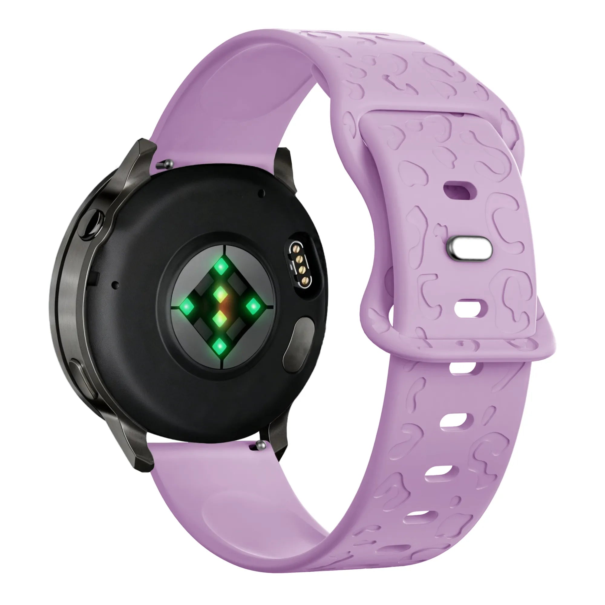 Bandz Bracelet silicone 'Léopard' Garmin Vivomove 3 (mauve)