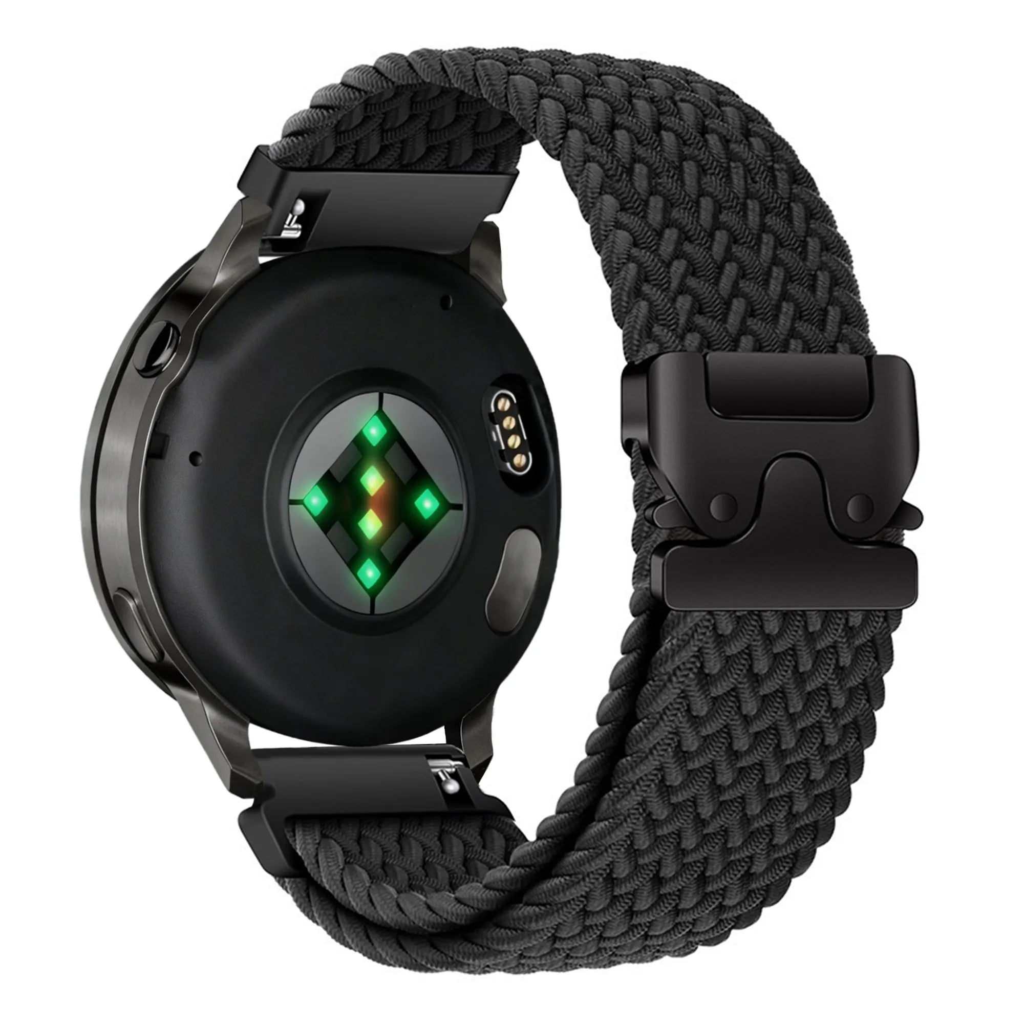 Bandz Bracelet tressé 'Parachute' Garmin Vivoactive 4s (noir)