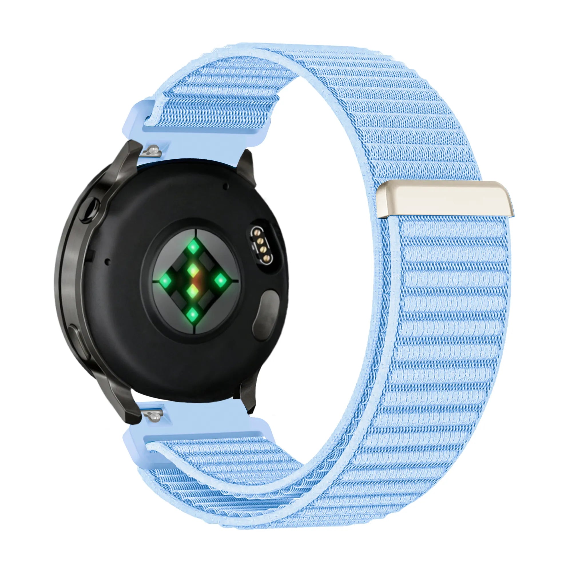 Bandz Bracelet nylon ondulé Garmin Venu 4 - 41mm (bleu clair)