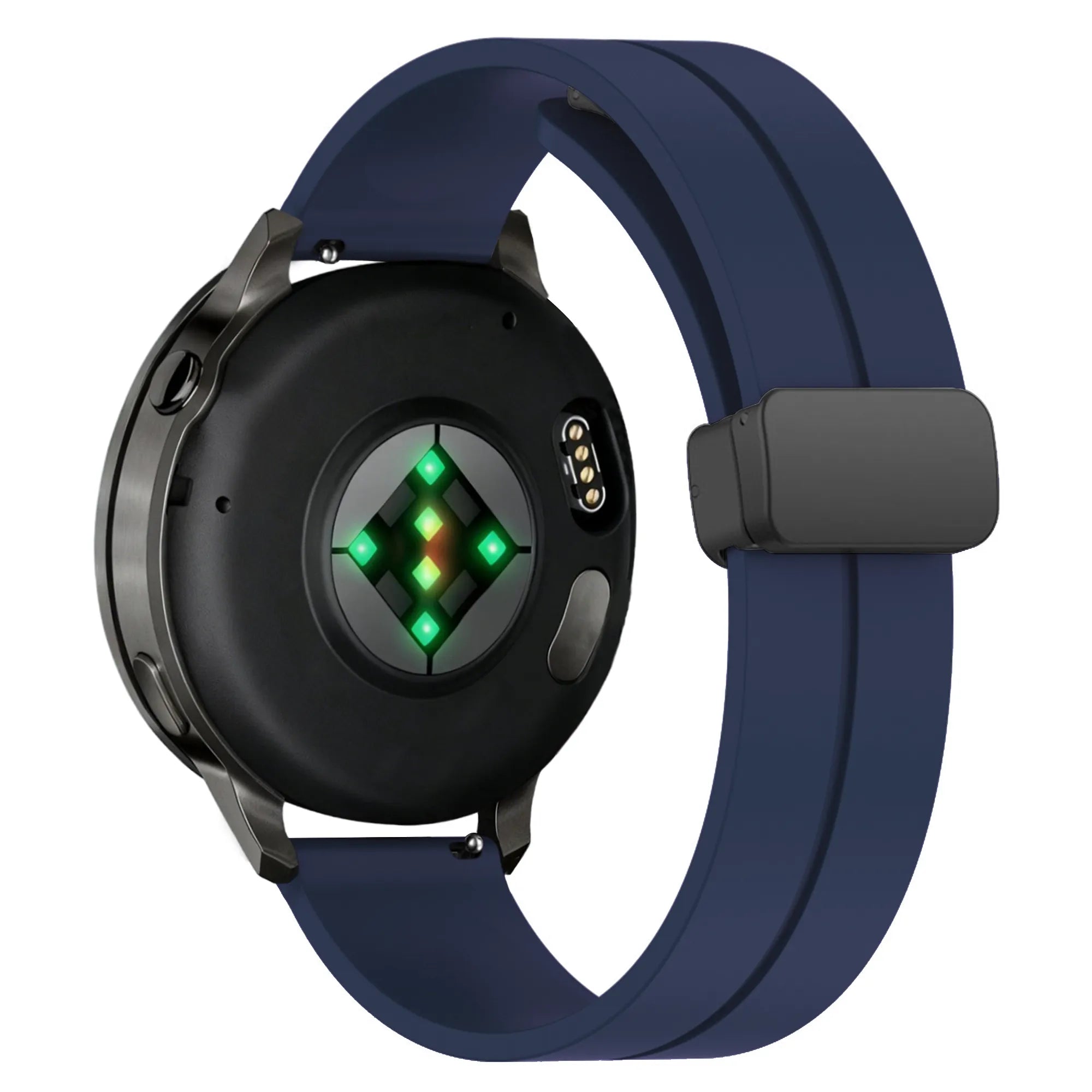Bandz Bracelet silicone avec boucle en D Garmin Vivoactive 3 (bleu foncé)