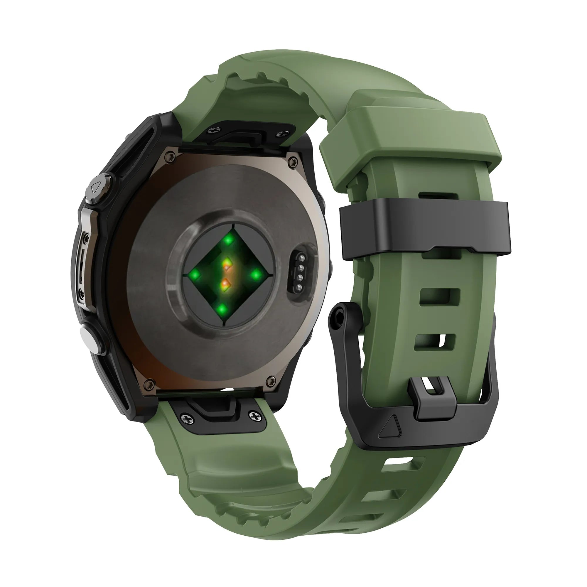 Garmin Instinct 3 - 45mm Trail Silicone Strap (Dark Green)