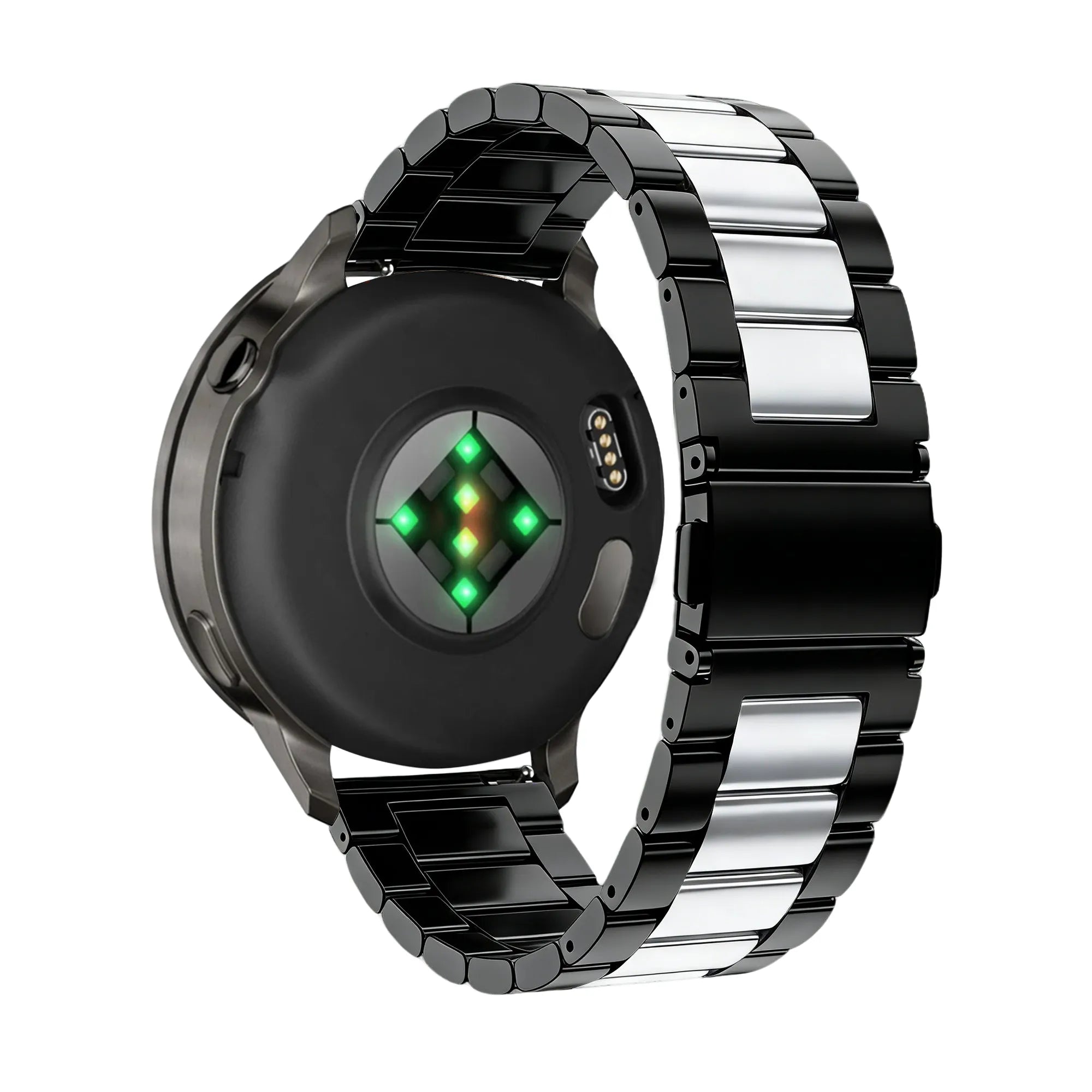 Bandz Bracelet acier 'Classic' Garmin Venu (noir/argent)