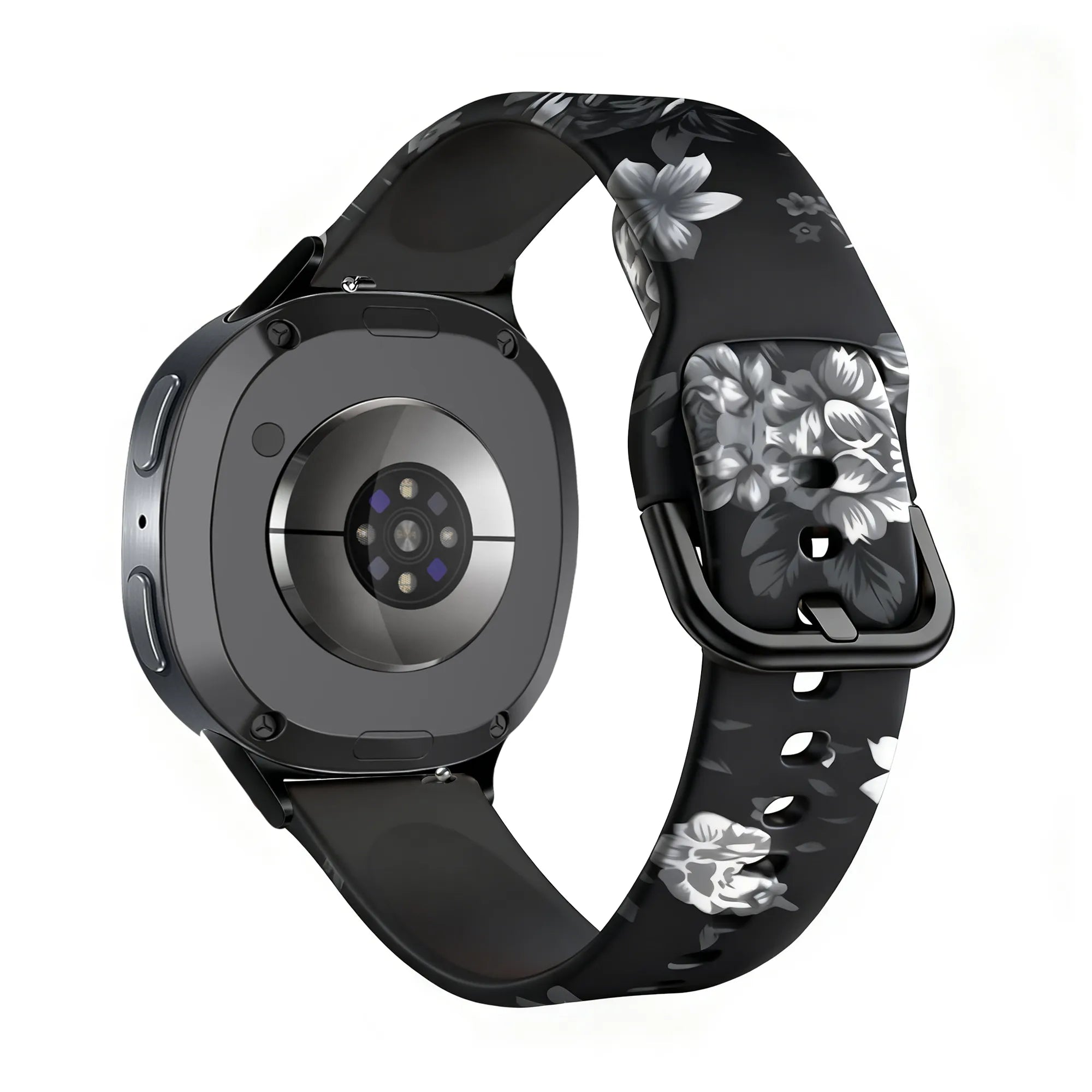 Samsung Galaxy Watch 8 Classic Grey Flower Strap
