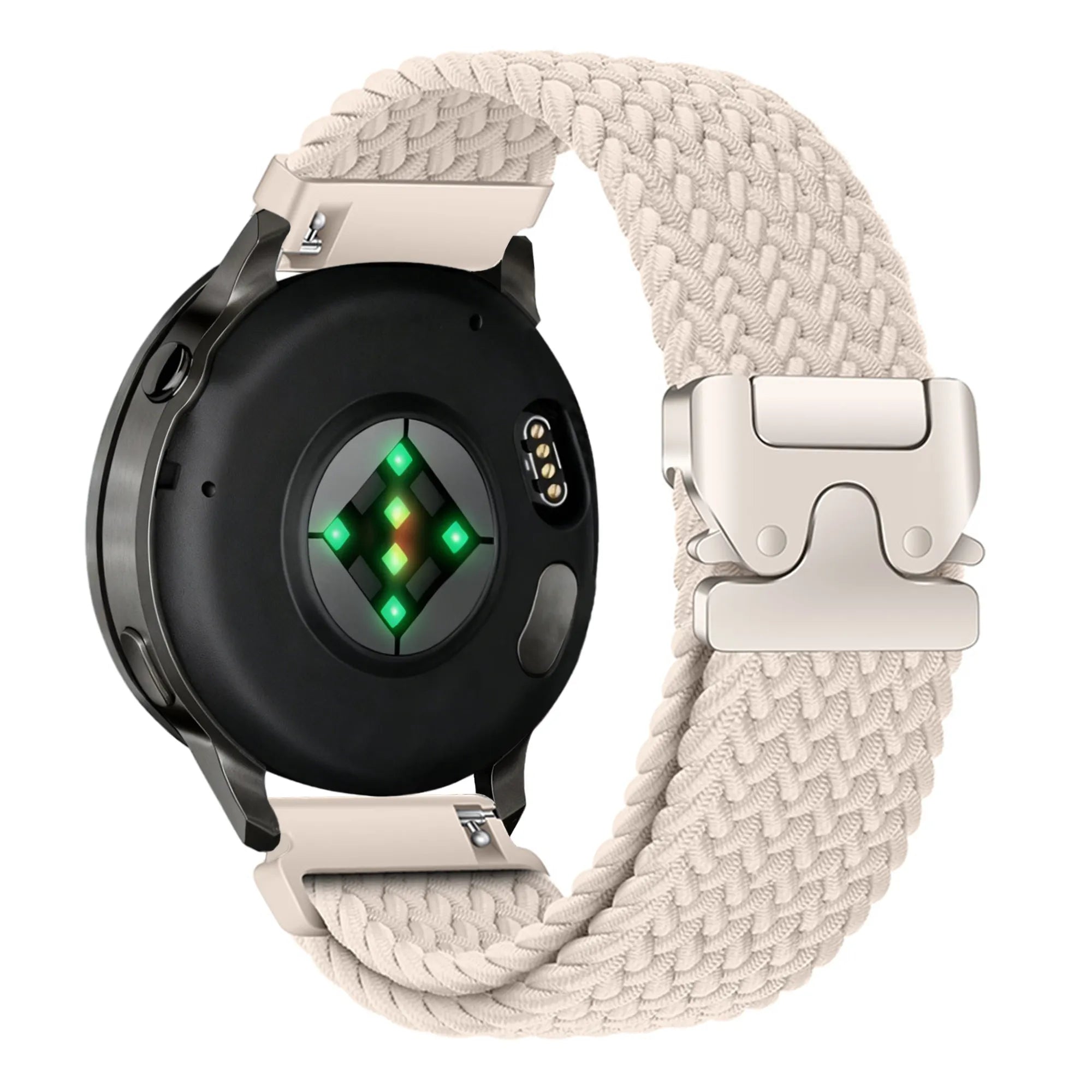 Bandz Garmin Forerunner 570 - 42mm Braided Strap 'Parachute' (Starlight)
