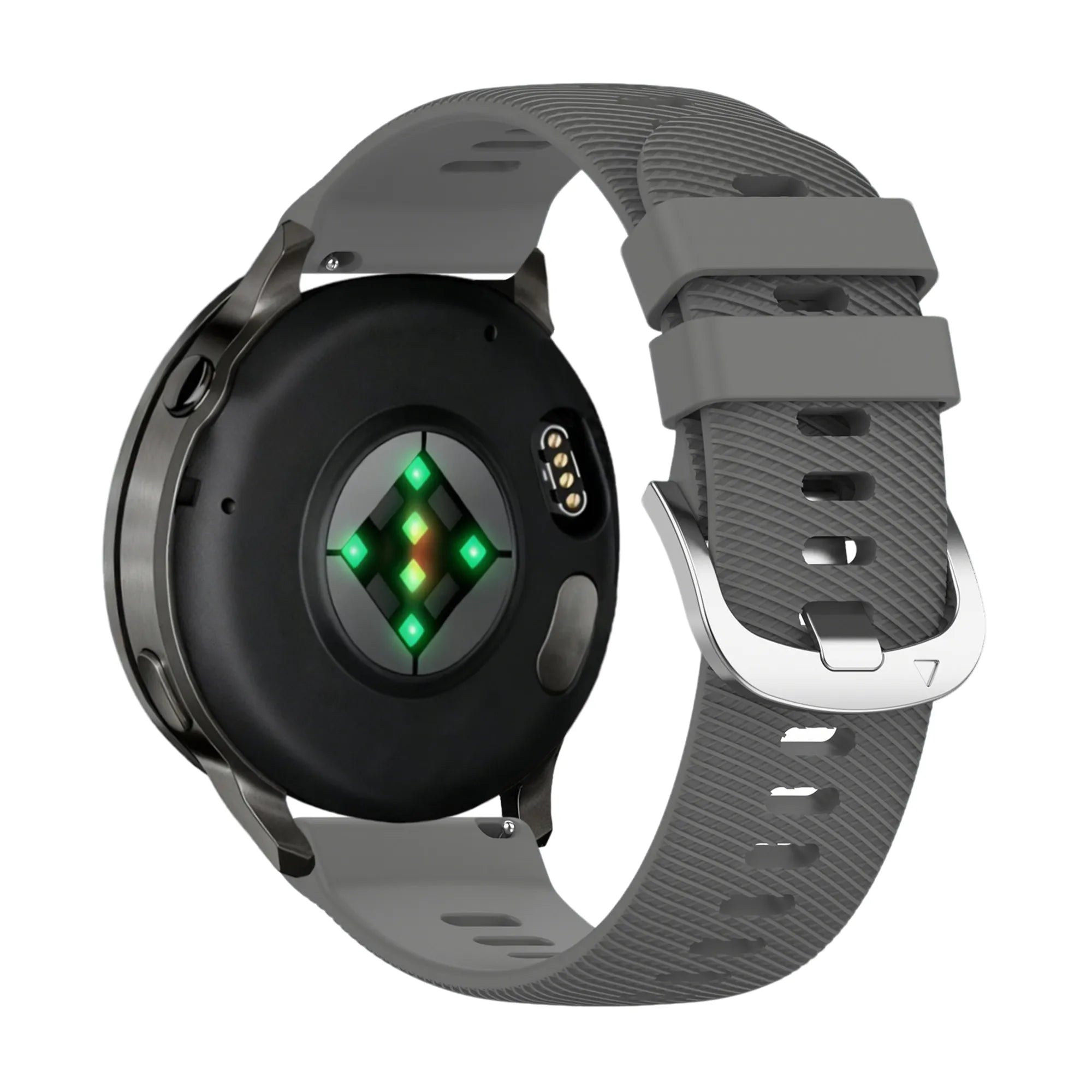 Bandz Bracelet silicone 'Deluxe' Garmin Vivoactive 4s (gris foncé)