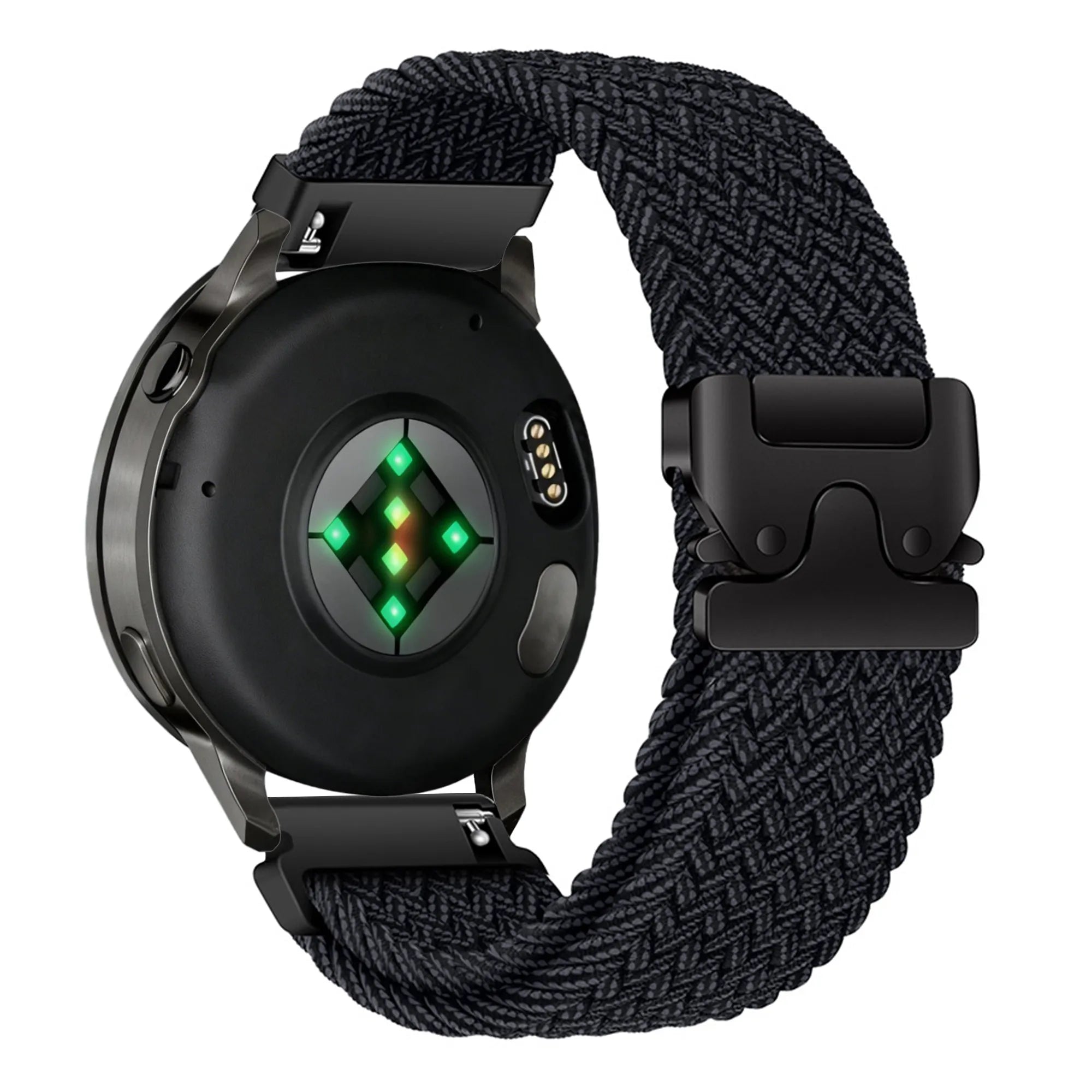 Bandz Bracelet tressé 'Parachute' Garmin Vivoactive 4 (graphite)