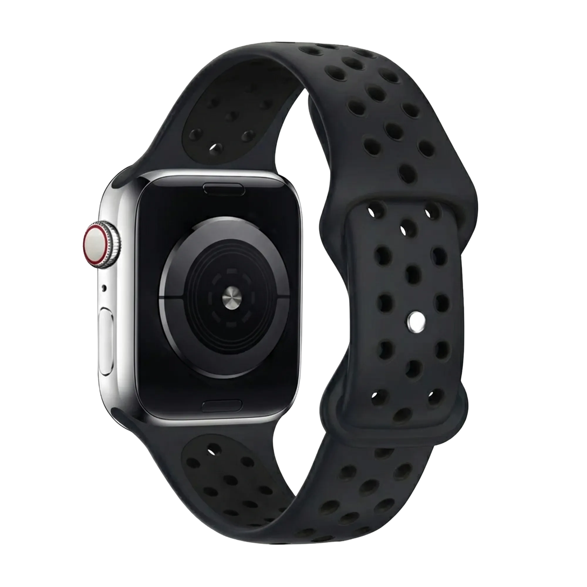 Bracelet sport Apple Watch (gris foncé / noir)