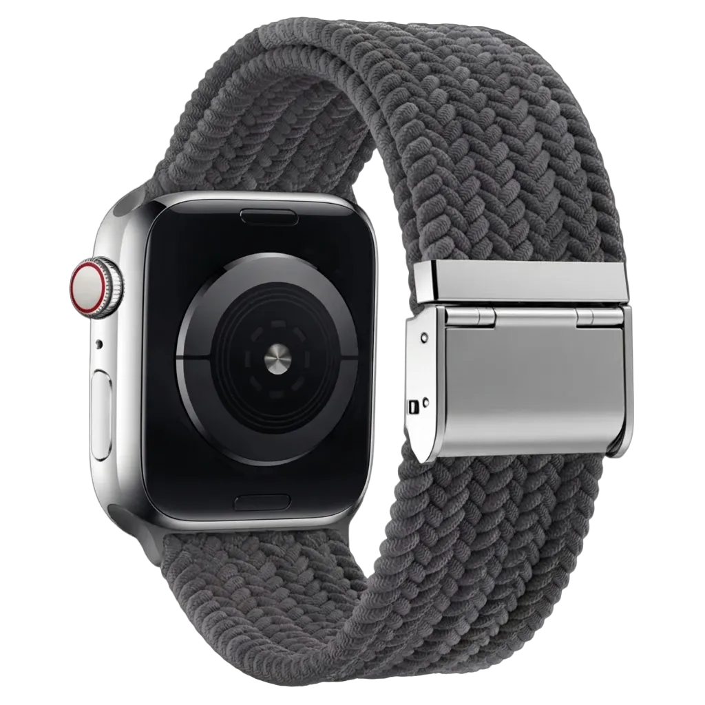 Bracelet tressé Apple Watch (gris sidéral)