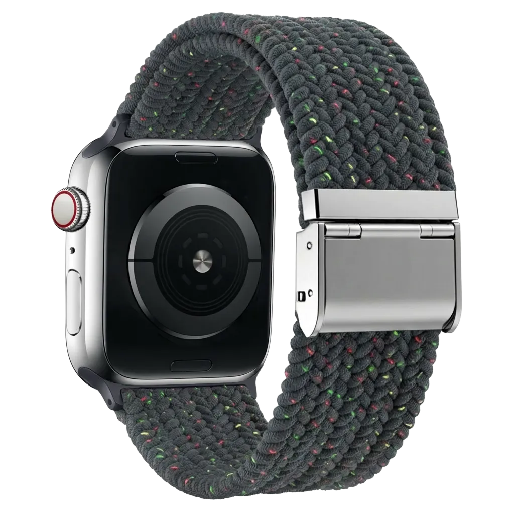 Bracelet tressé Apple Watch (bleu-gris mélanger)