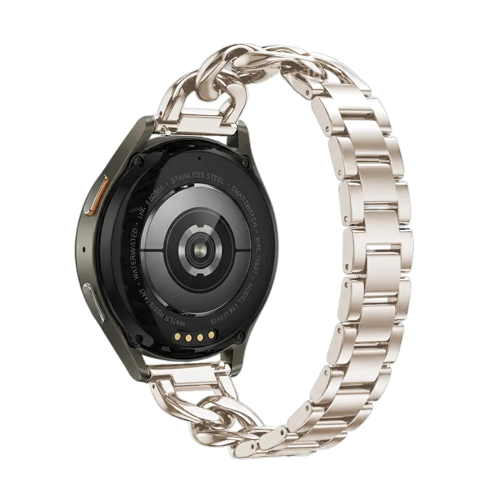 Bracelet chaîne acier Amazfit GTS 2 (lumiére stellaire)