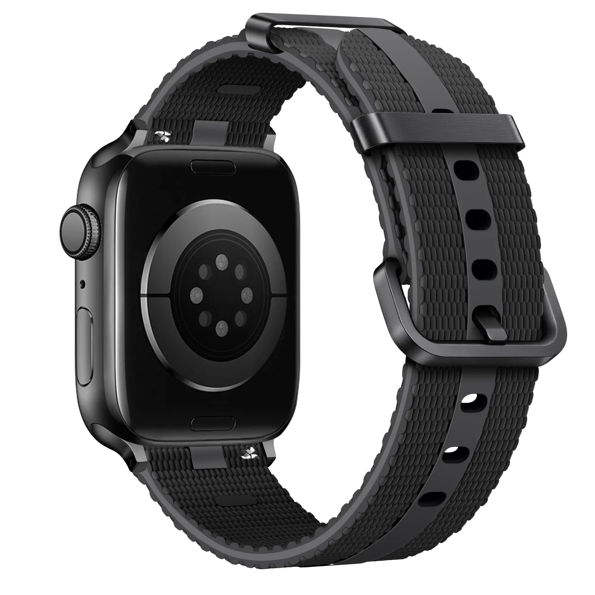 Bracelet active silicone Apple Watch (noir)