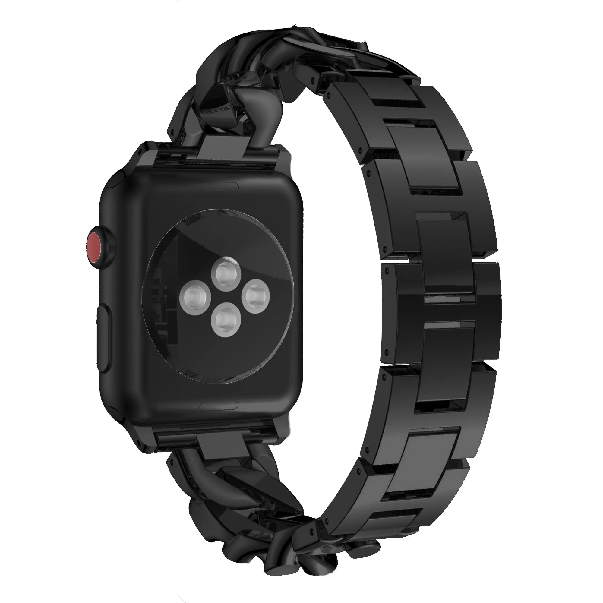 Bandz Bracelet chain diamond Apple Watch (noir)