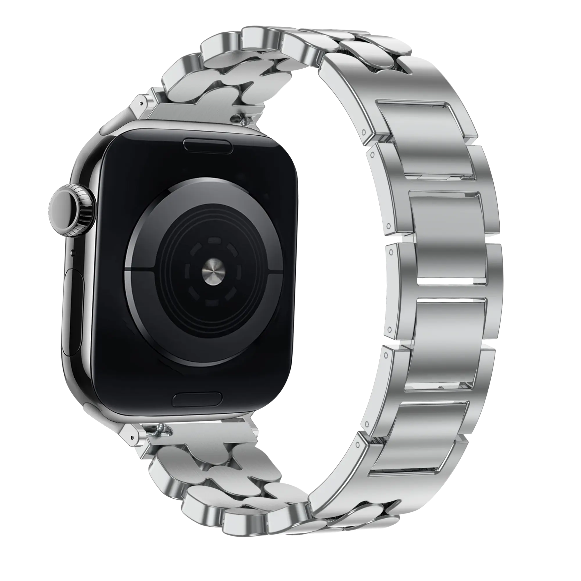 Bandz Bracelet acier 'Oval' Apple Watch (argent)