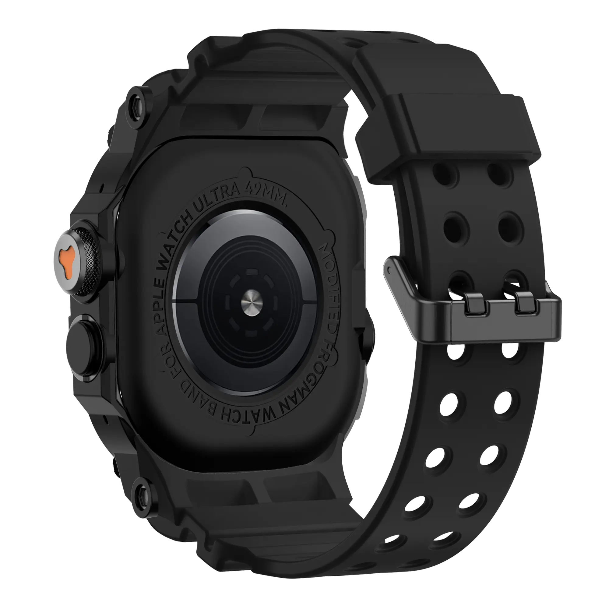 Bandz Bracelet TPU avec coque Apple Watch Ultra (noir avec noir)