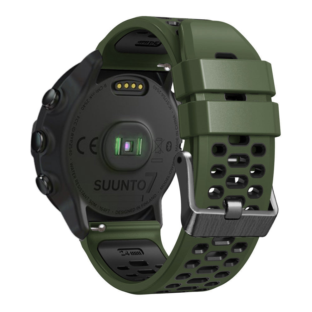 Bracelet sport avec boucle Coros Apex 4 - 46mm (vert/noir)