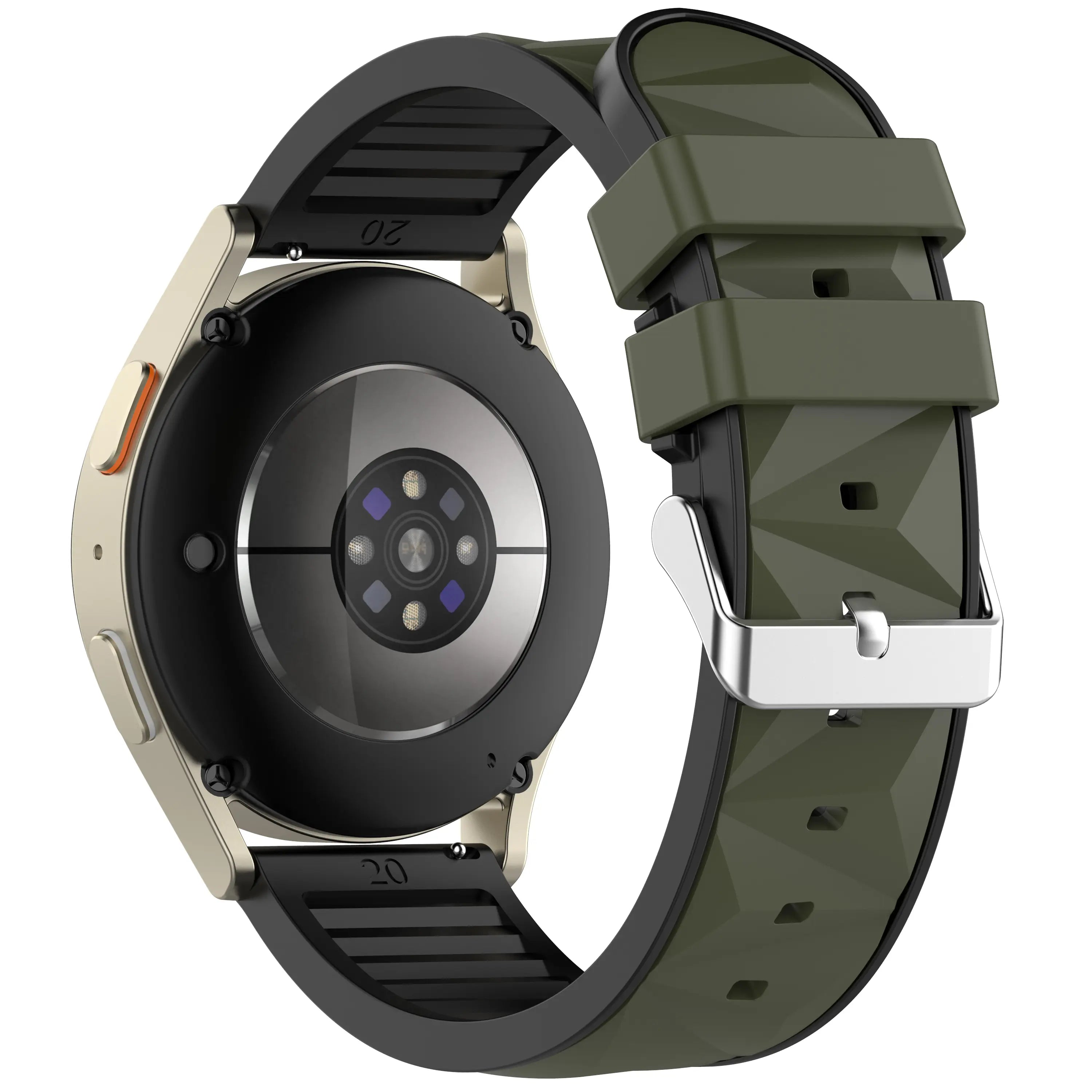 Bracelet sport diamond Samsung Galaxy Watch FE (vert militaire/multicolore)
