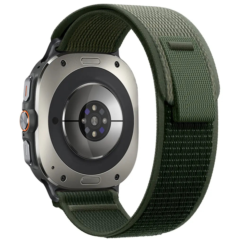 Bracelet nylon trail Samsung Galaxy Watch Ultra (vert militaire)