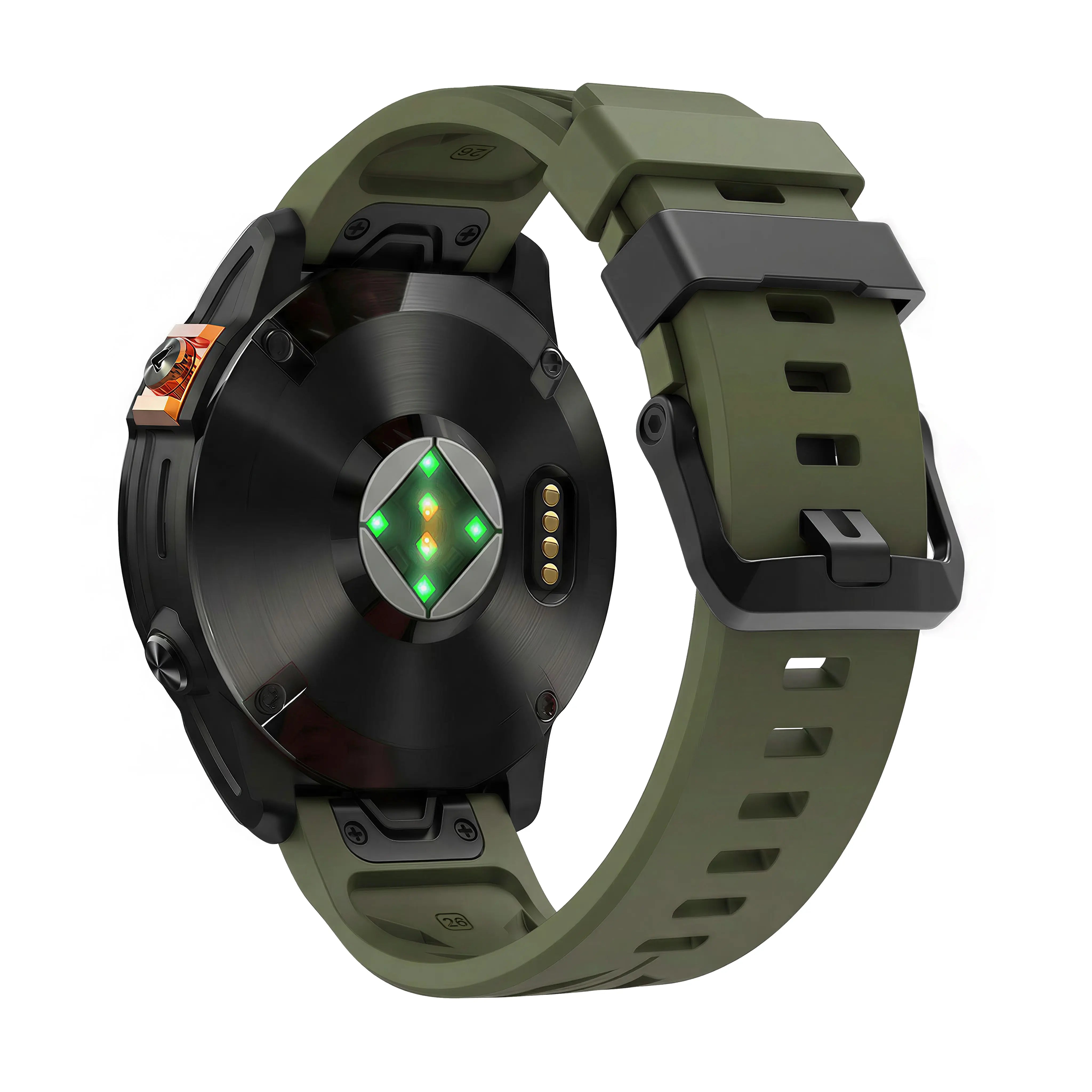 Garmin Fenix 5x/6x Race Silicone Strap (Army Green)