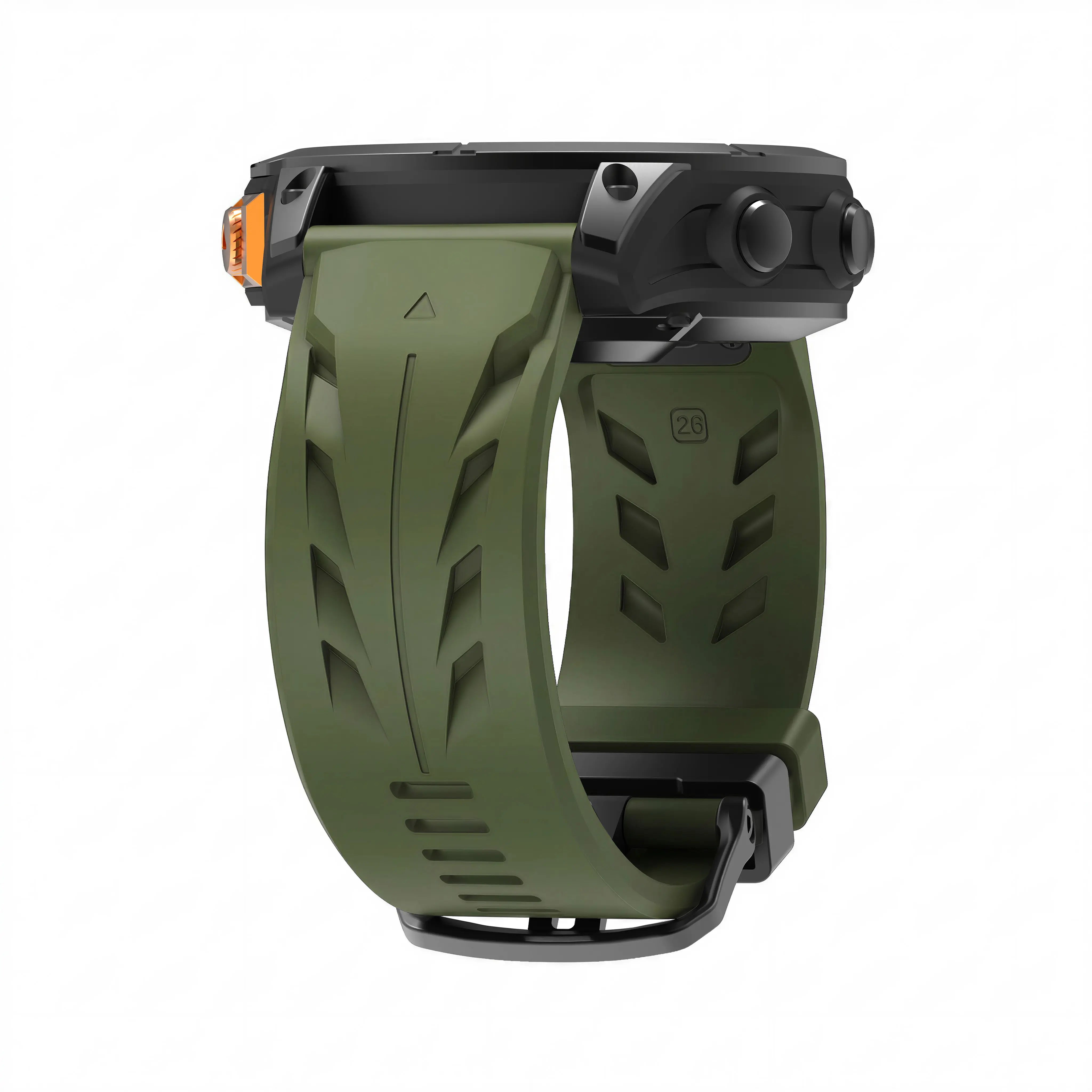 Garmin Fenix 5x/6x Race Silicone Strap (Army Green)