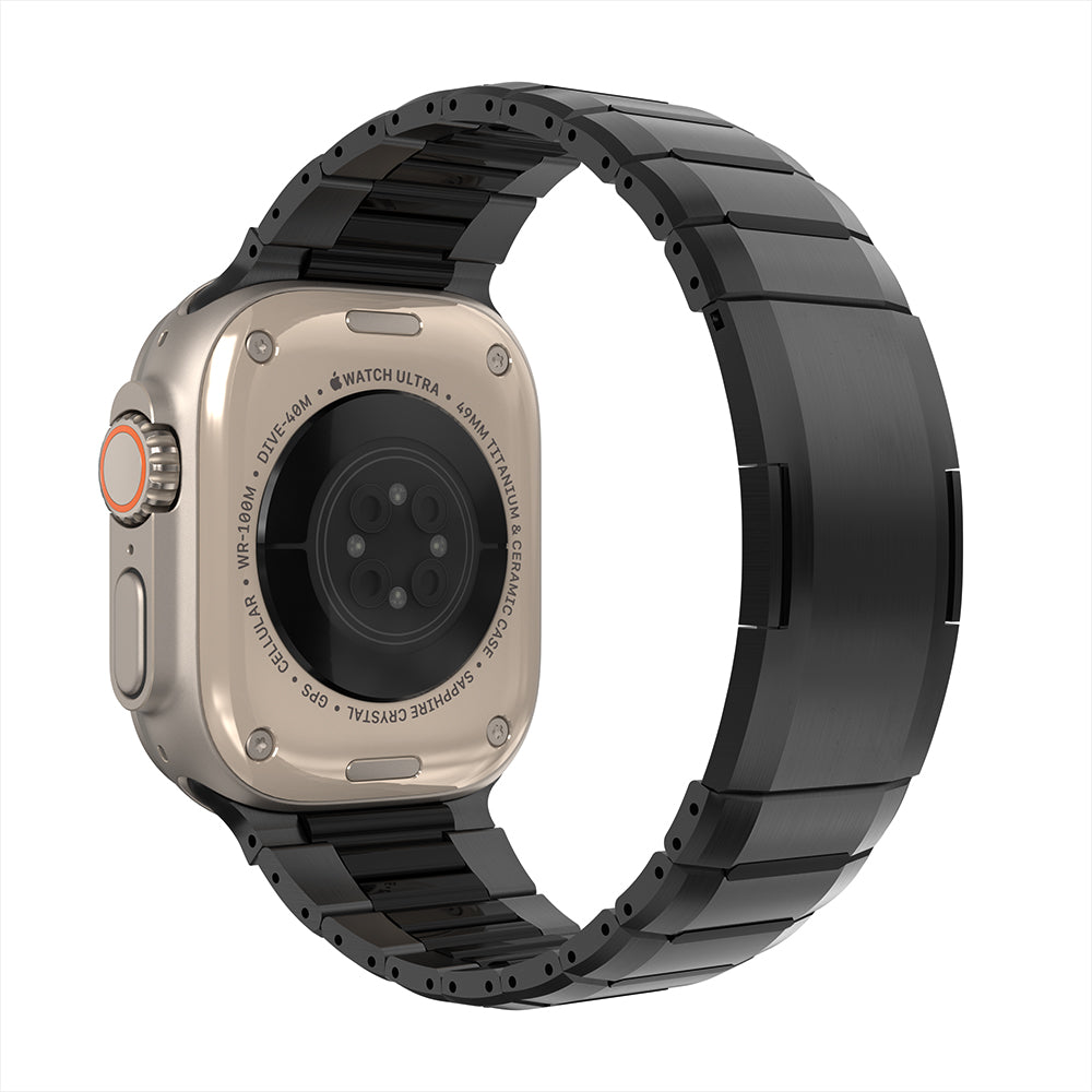 Bracelet acier hybride Apple Watch Ultra (noir)