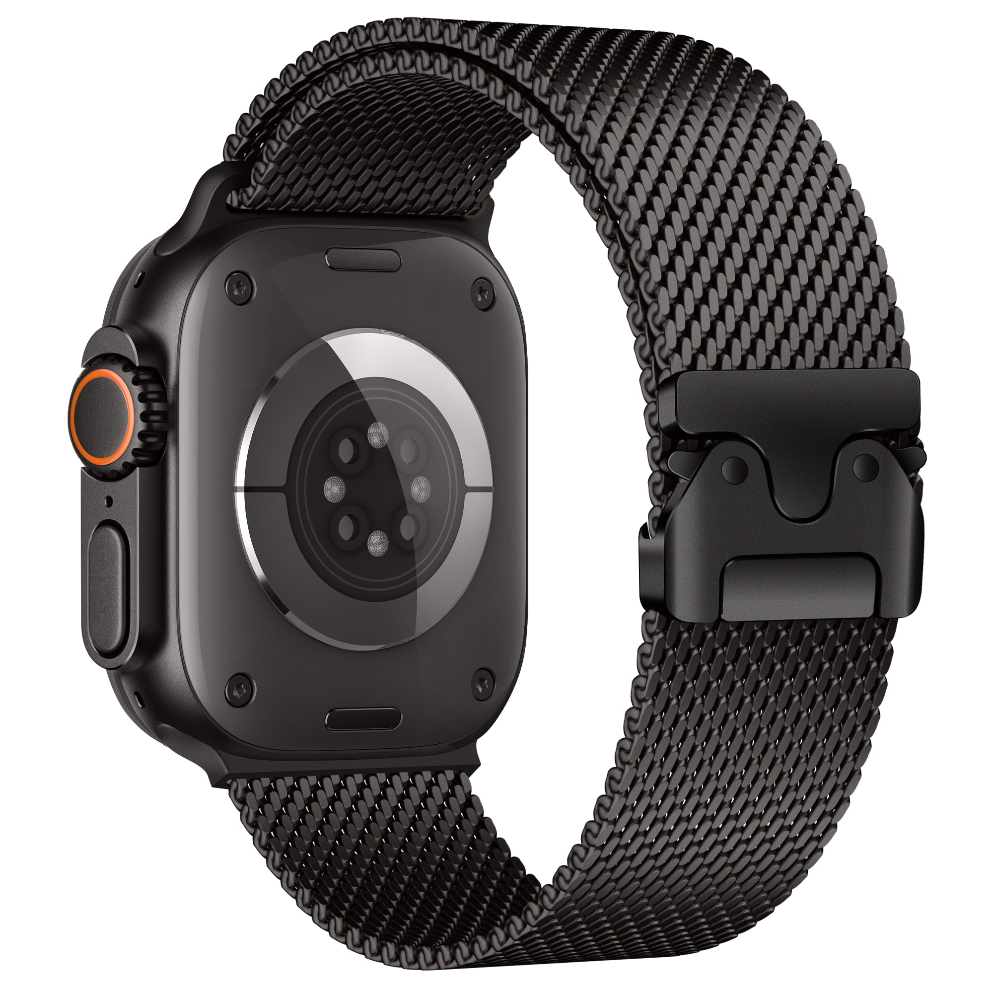 Bracelet milanais moderne Apple Watch Ultra (noir)