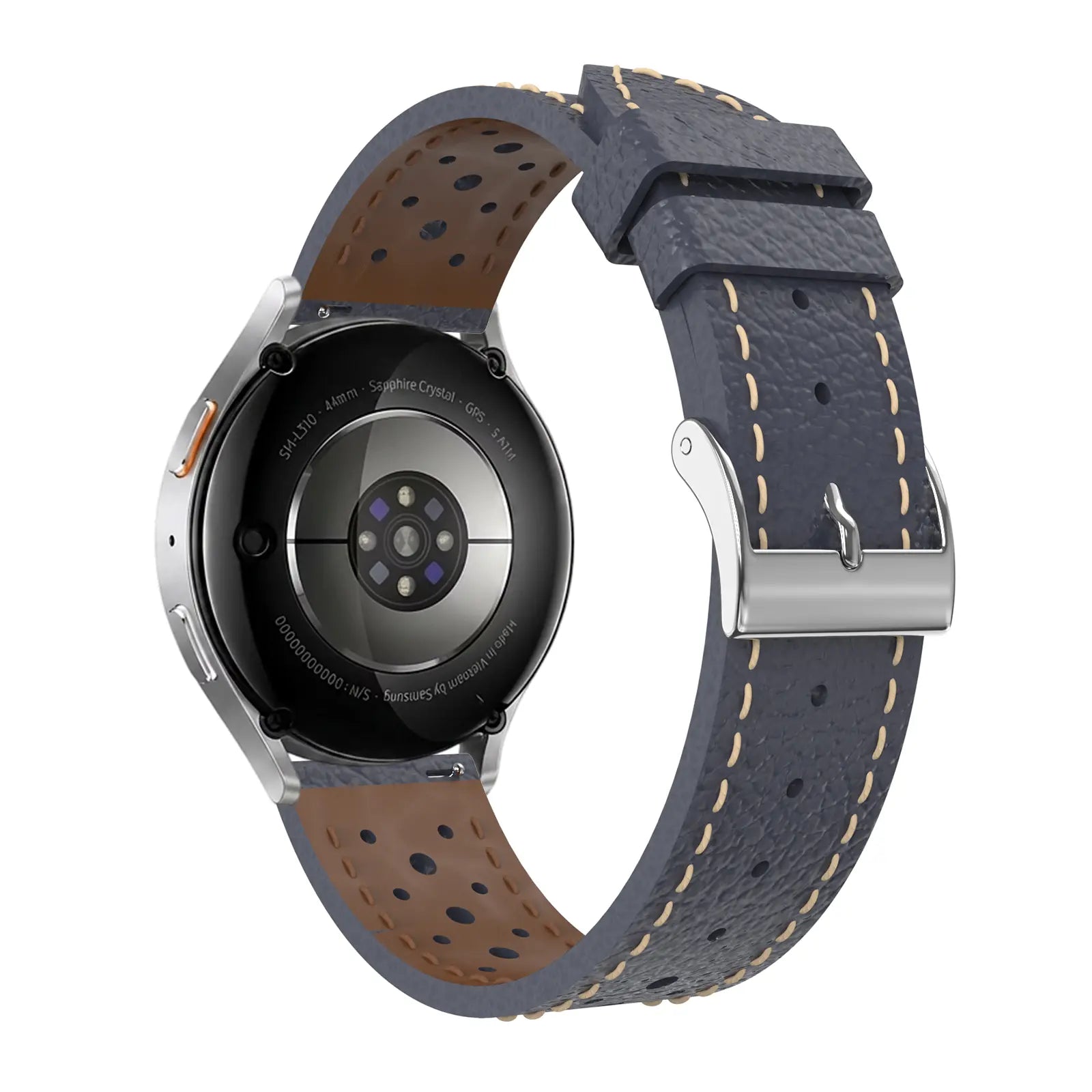 Bracelet cuir zephyr Xiaomi Watch S5 (bleu)