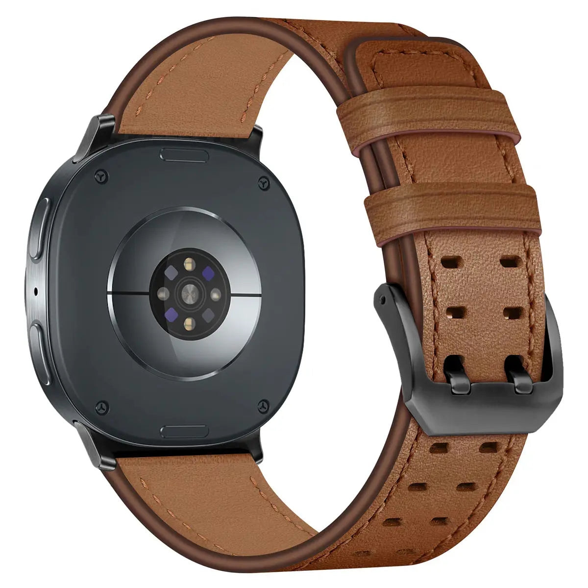 Bracelet cuir à double épingle Samsung Galaxy Watch 8 - 40mm (marron)