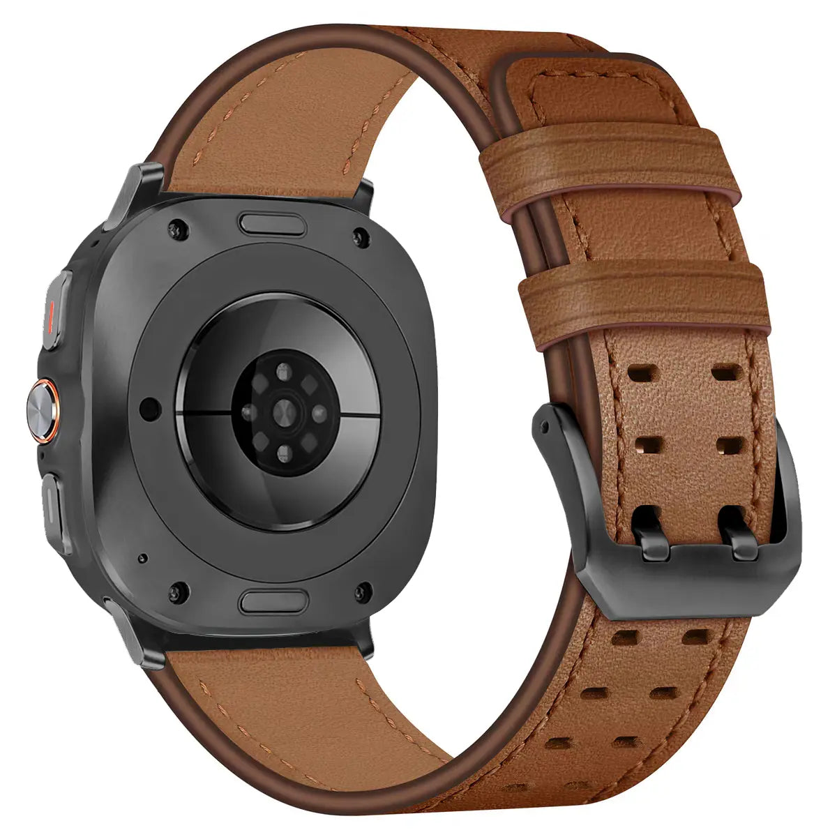 Bracelet cuir à double épingle Samsung Galaxy Watch Ultra 2 (marron)