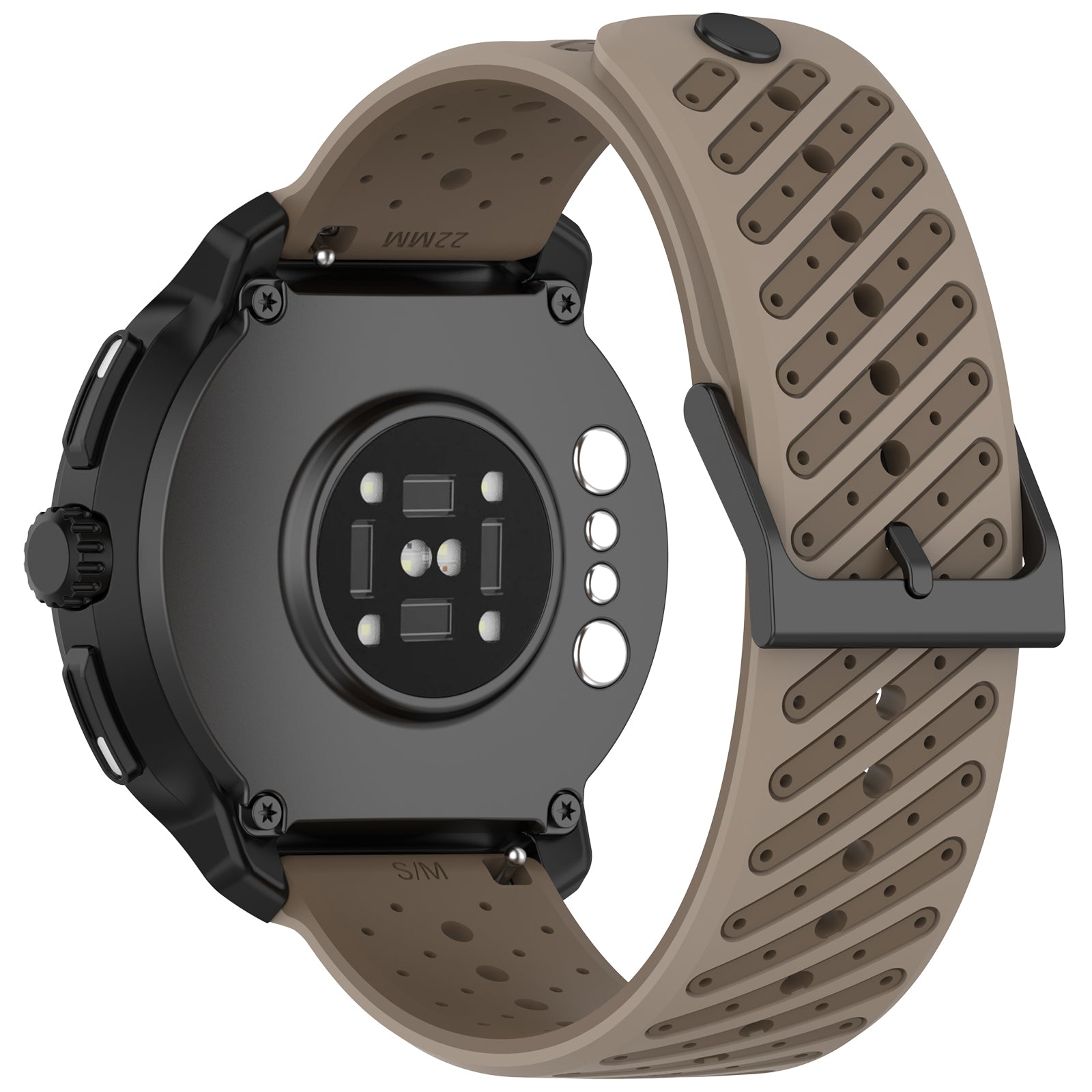 Bracelet silicone à rayures Huawei Watch GT 7 - 46mm (marron)