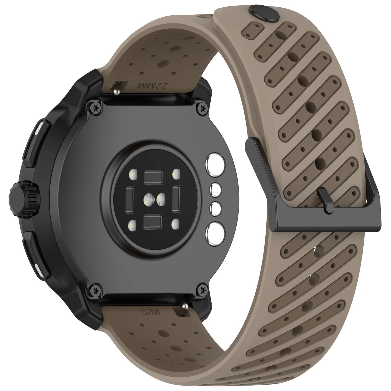 Suunto Race (S) Striped Silicone Strap (Brown)