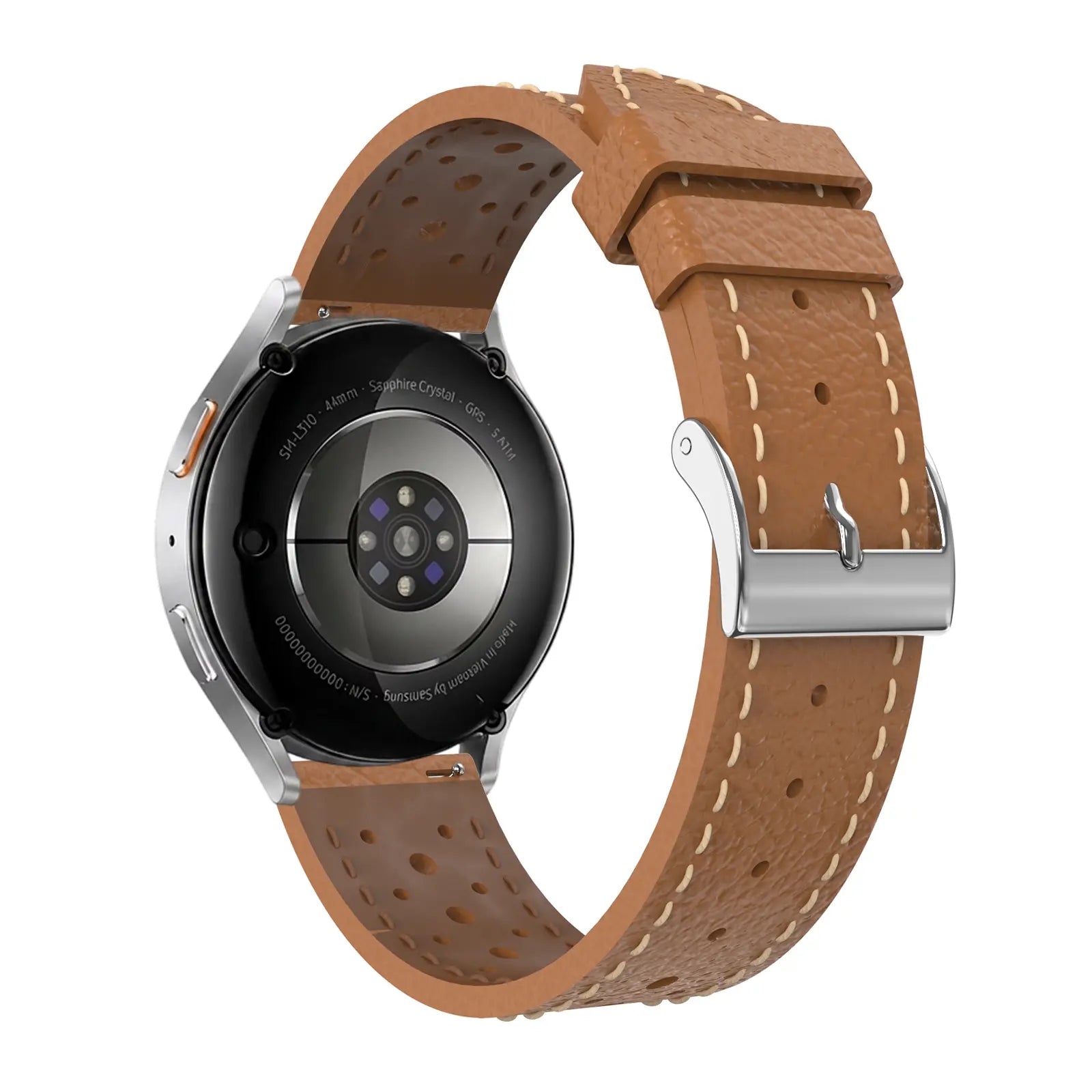 Bracelet cuir zephyr Xiaomi Watch S5 (marron)