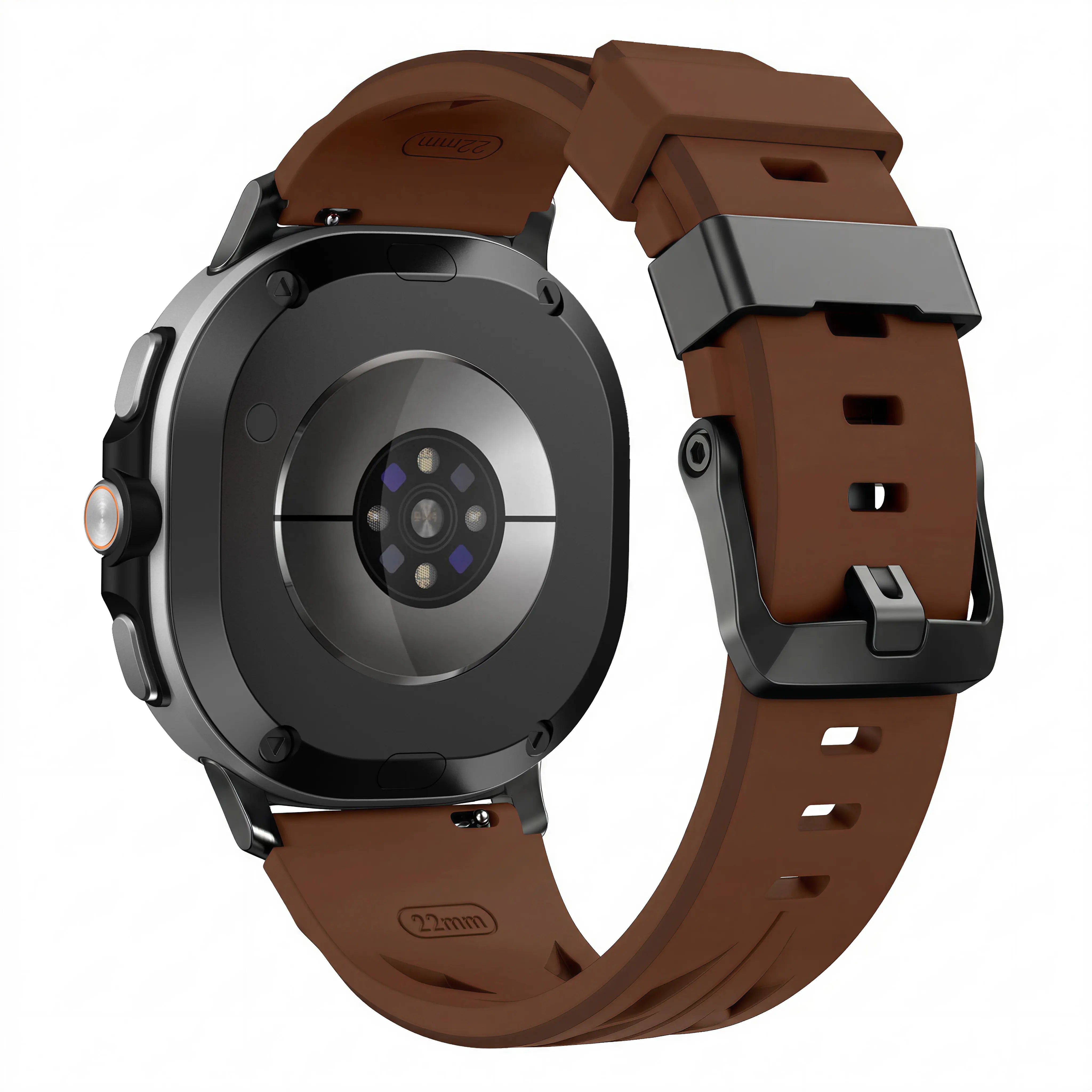 Bracelet silicone race Samsung Galaxy Watch 9 - 44mm (marron)