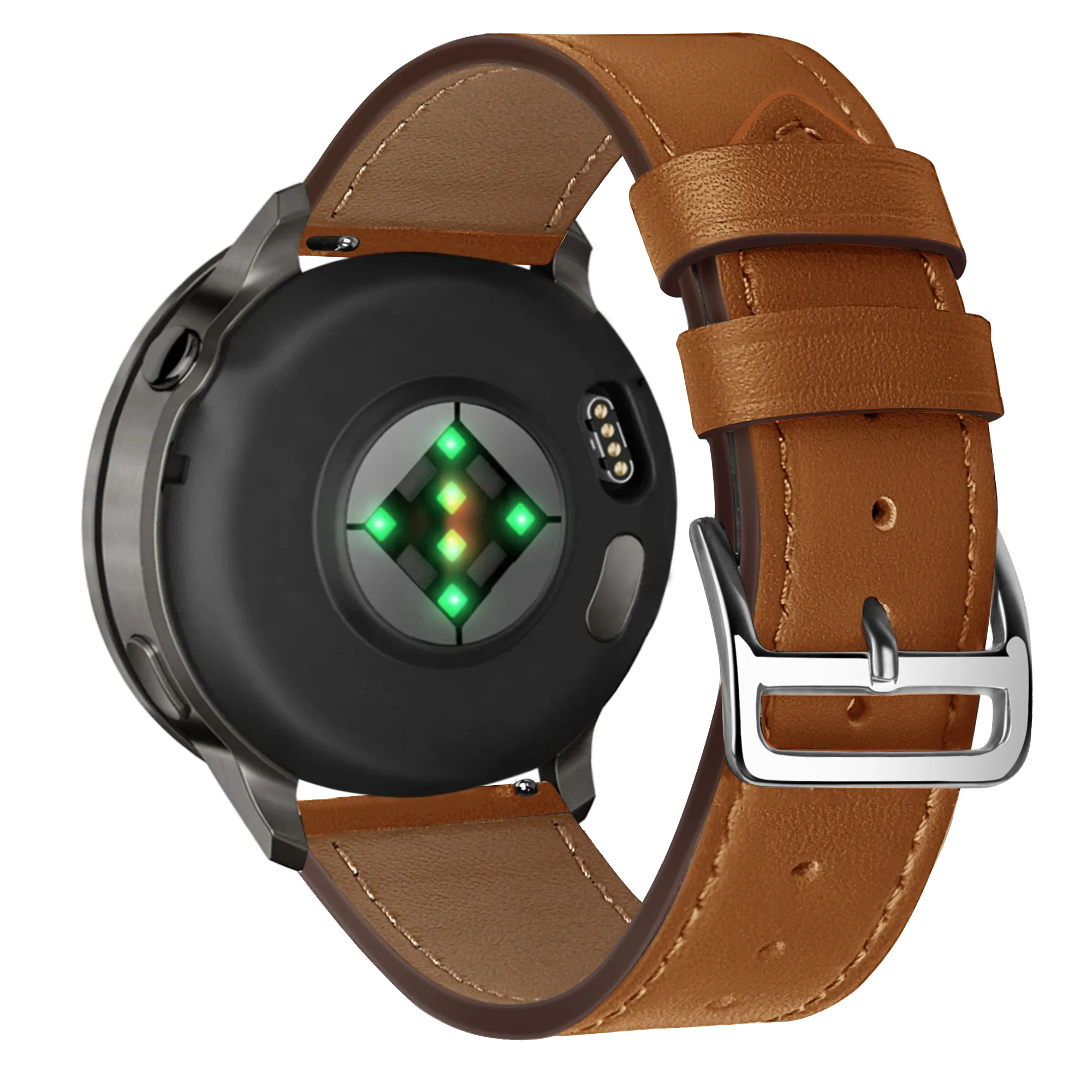 Bandz Garmin Approach J1 Leather Strap 'Deluxe' (Brown)