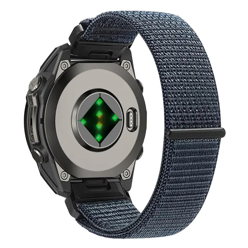 Bracelet nylon premium Garmin Approach S70 - 42mm (gris foncé)