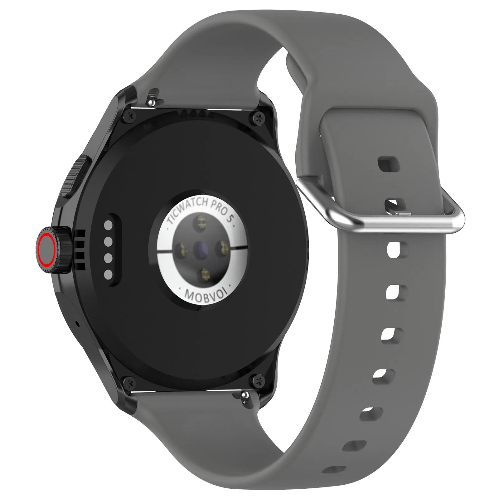 TicWatch Pro 5 Enduro Silicone Buckle Strap (Dark Grey)