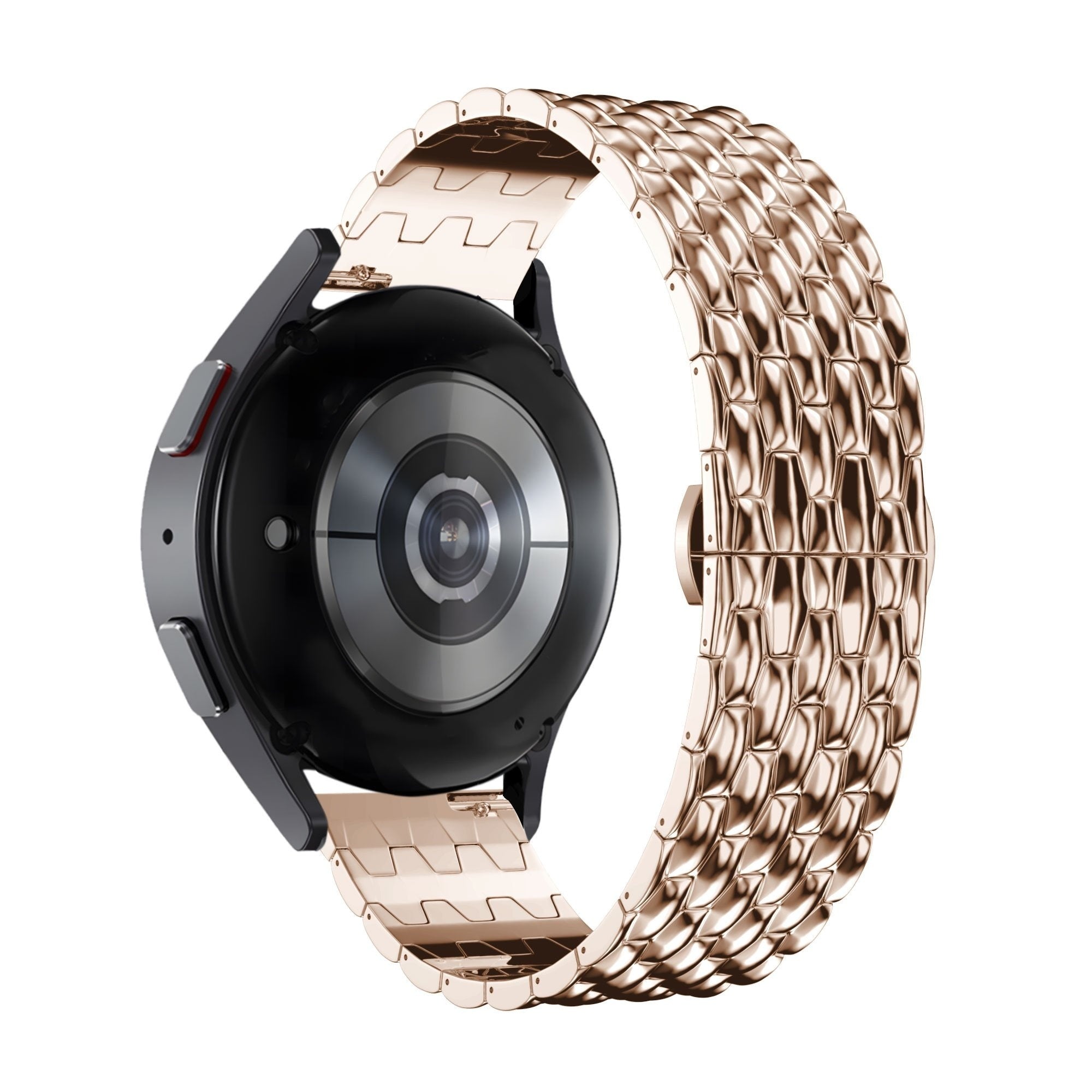 Bandz Bracelet acier 'Dragon' Garmin Vivomove HR (rose or)