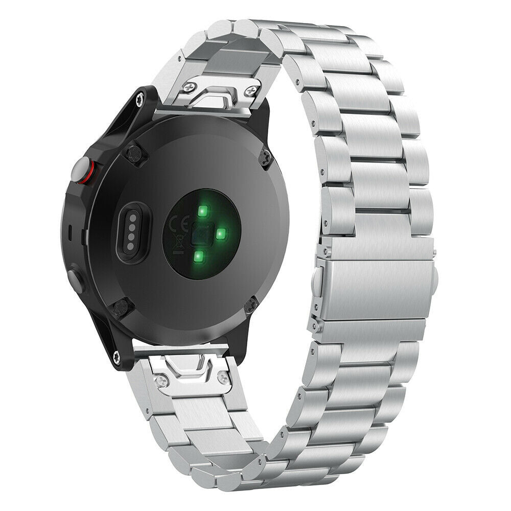 Bracelet acier Garmin Quatix 8 - 47mm (argent)