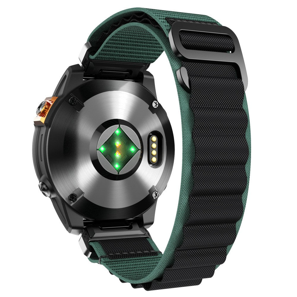 Bracelet Alpine nylon Garmin Instinct (vert/noir)