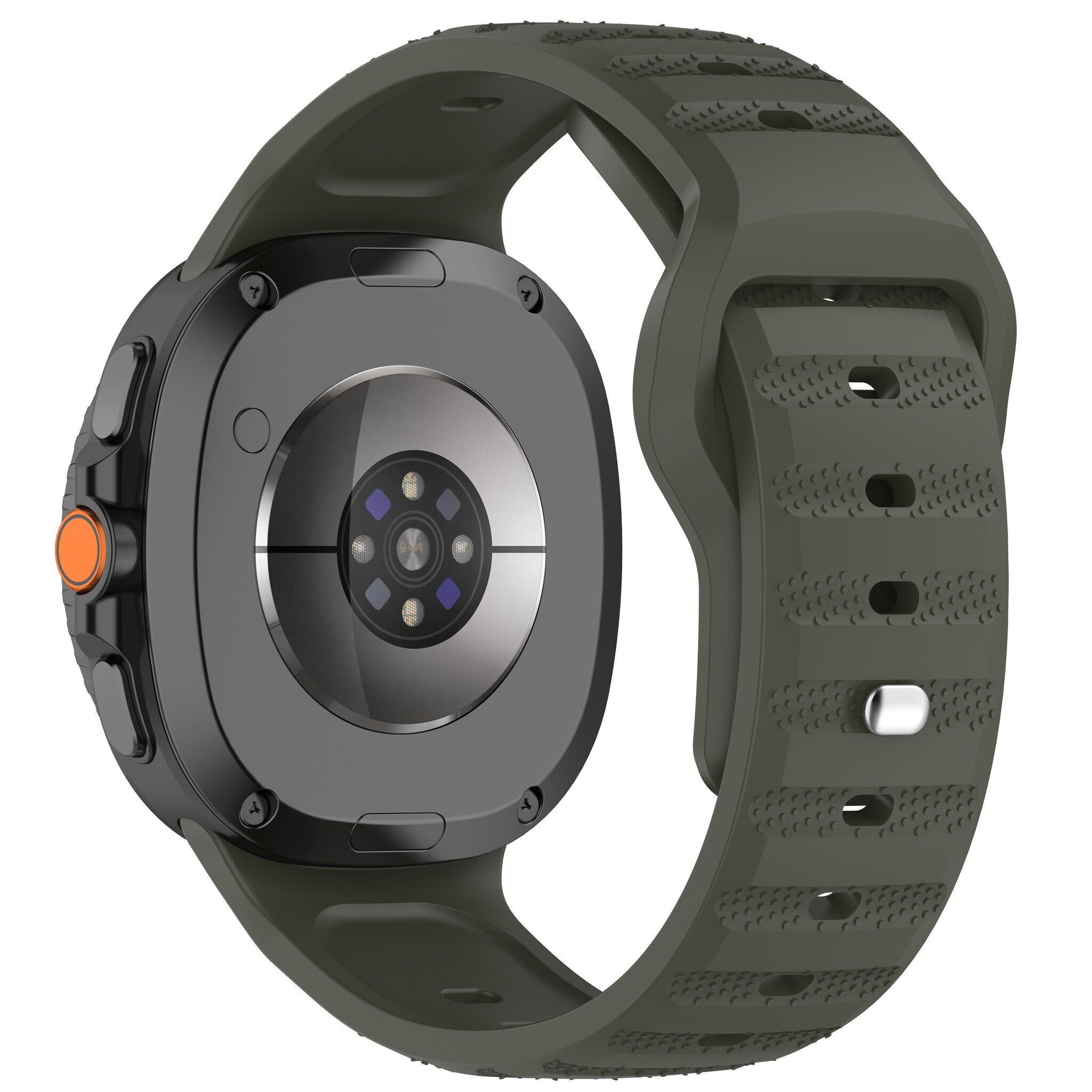 Samsung Galaxy Watch 9 - 40mm Outdoor Silicone Strap (Dark Green)