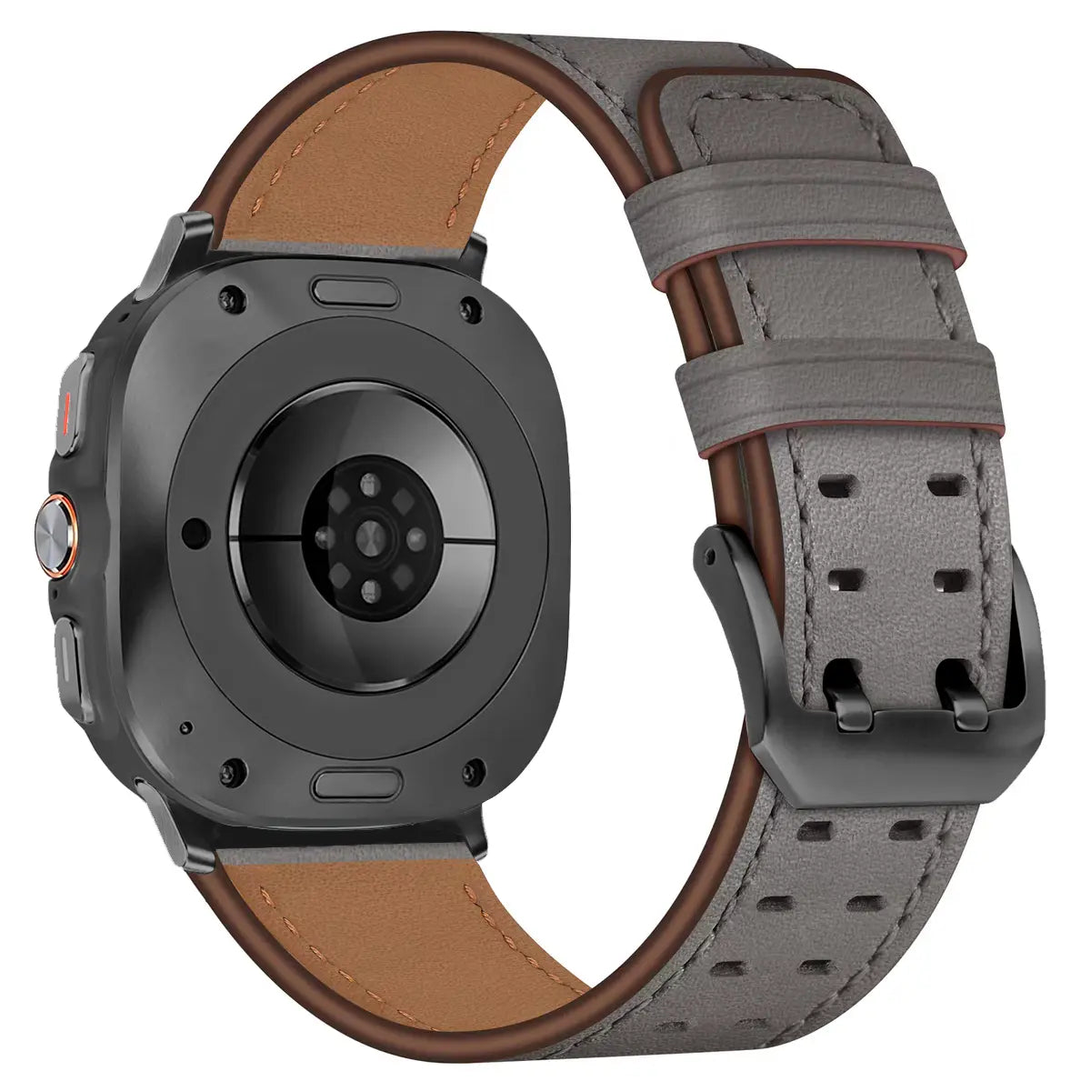 Bracelet cuir à double épingle Samsung Galaxy Watch Ultra (gris)