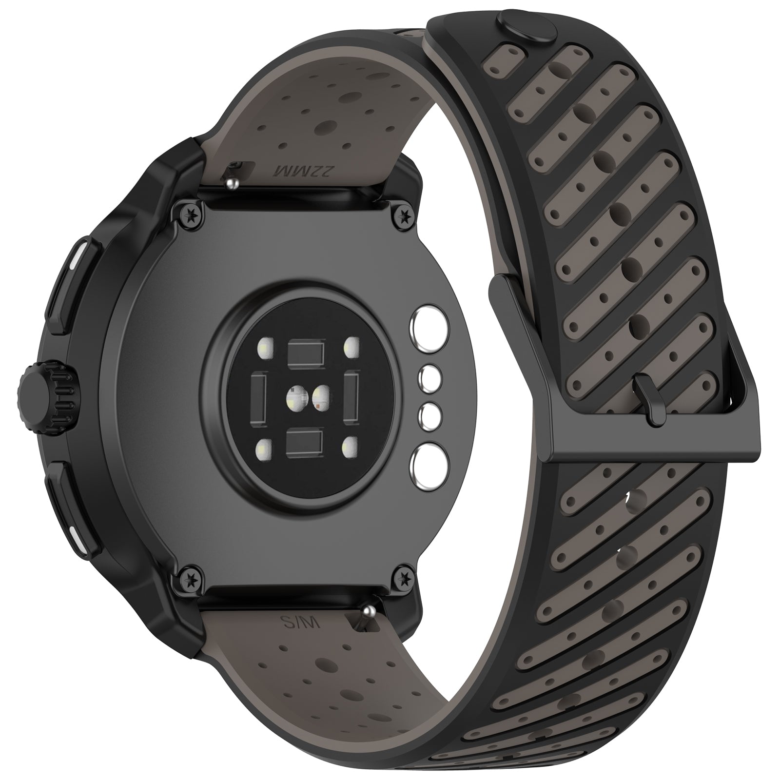 Bracelet silicone à rayures Amazfit Bip Max (gris)